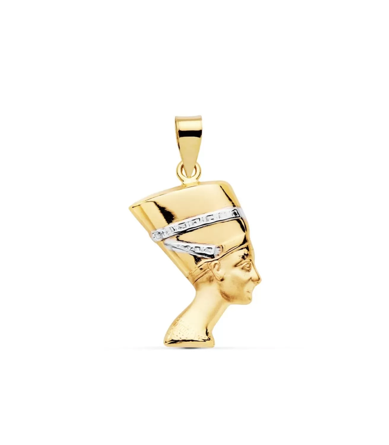 Colgante Nefertiti Oro Bicolor 18 Kilates 19 Mm Unisex<Alda Joyeros Online