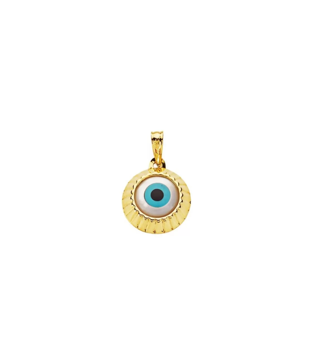 Colgante Ojo Turco Amulette Oro Amarillo 18K 15 Mm<Alda Joyeros Store