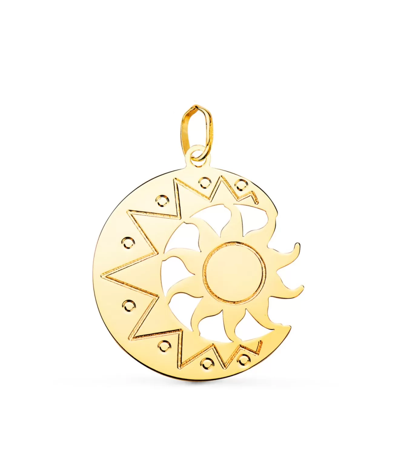 Colgante Oro 18K Sol Y Luna<Alda Joyeros Store