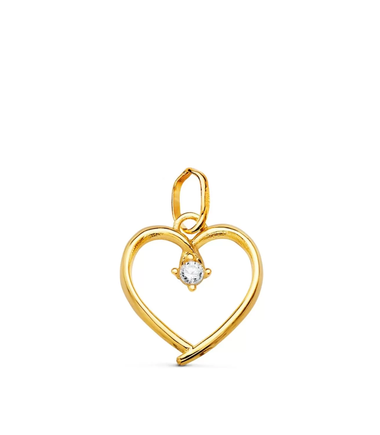 Colgante Oro Amarillo 18K Corazon 12 Mm<Alda Joyeros Clearance