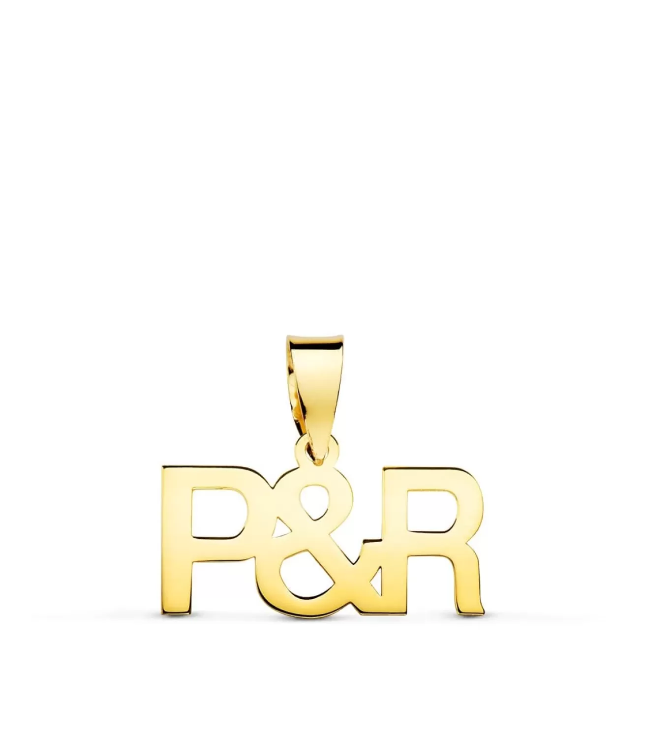 Colgante Personalizado Iniciales Oro Amarillo 18K<Alda Joyeros Store