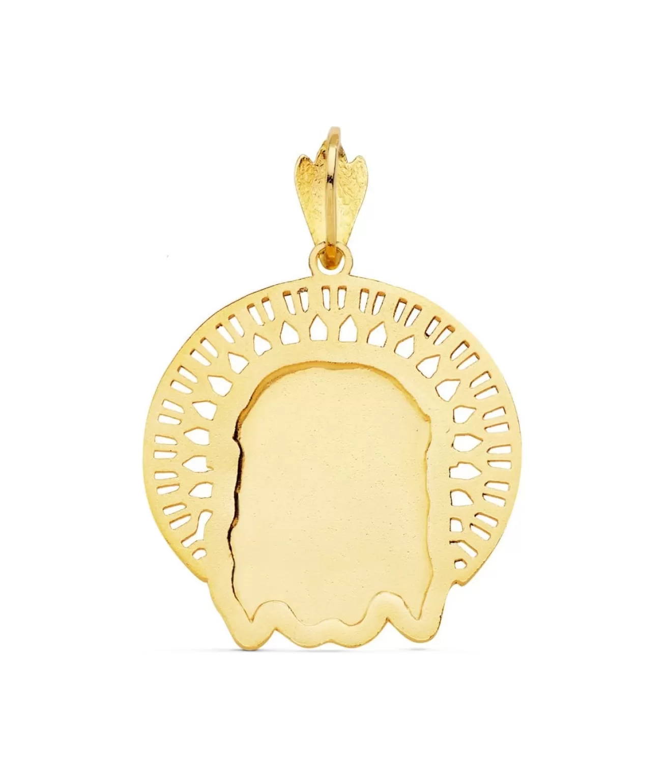 Colgante Rostro De Cristo Cerco Oro 18K 31Mm<Alda Joyeros Flash Sale