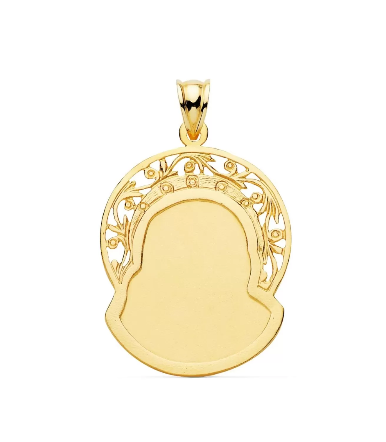 Colgante Rostro De Cristo Orla Oro 18K 32Mm<Alda Joyeros Cheap