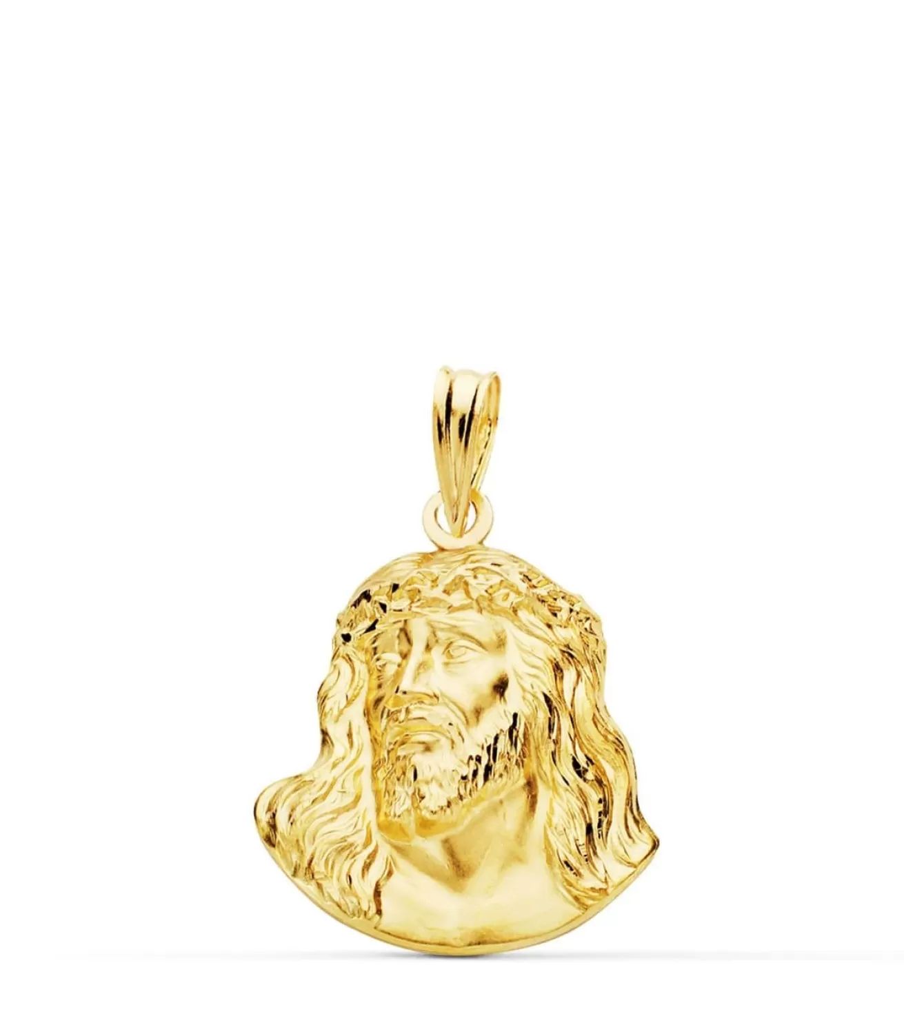 Colgante Rostro De Cristo Oro 18K 20Mm<Alda Joyeros Sale