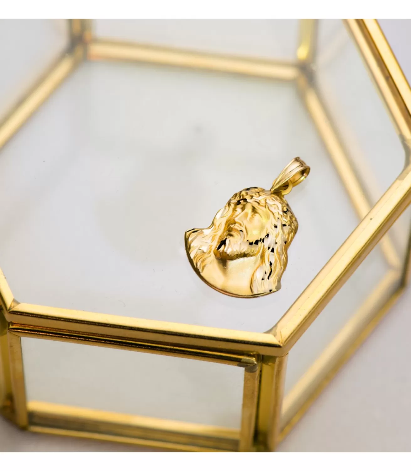 Colgante Rostro De Cristo Oro 18K 20Mm<Alda Joyeros Sale