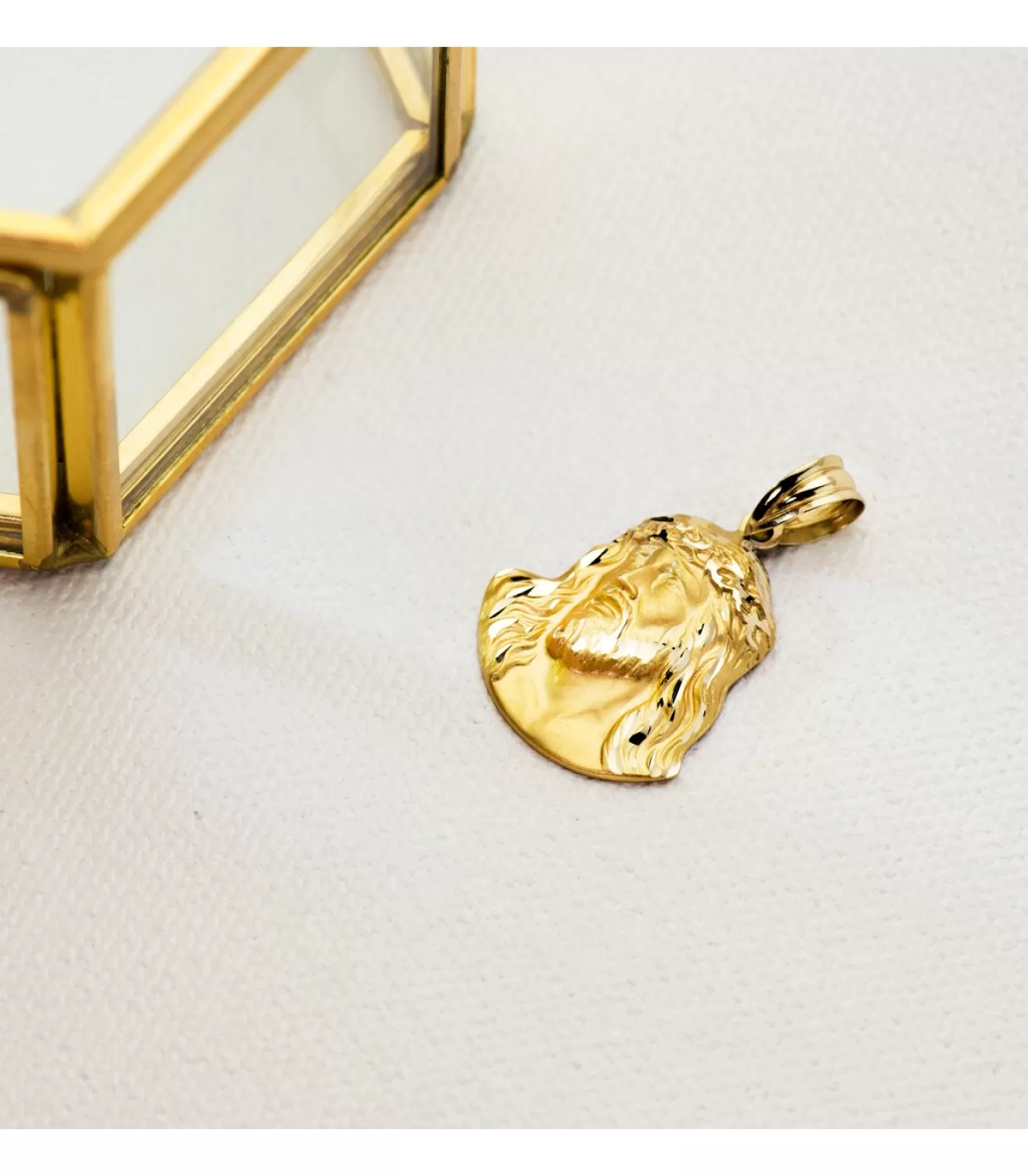 Colgante Rostro De Cristo Oro 18K 23Mm<Alda Joyeros New