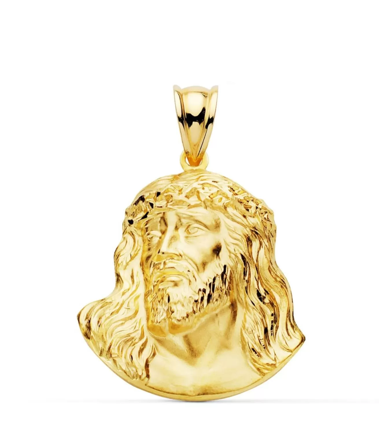 Colgante Rostro De Cristo Oro 18K 27Mm<Alda Joyeros Best Sale