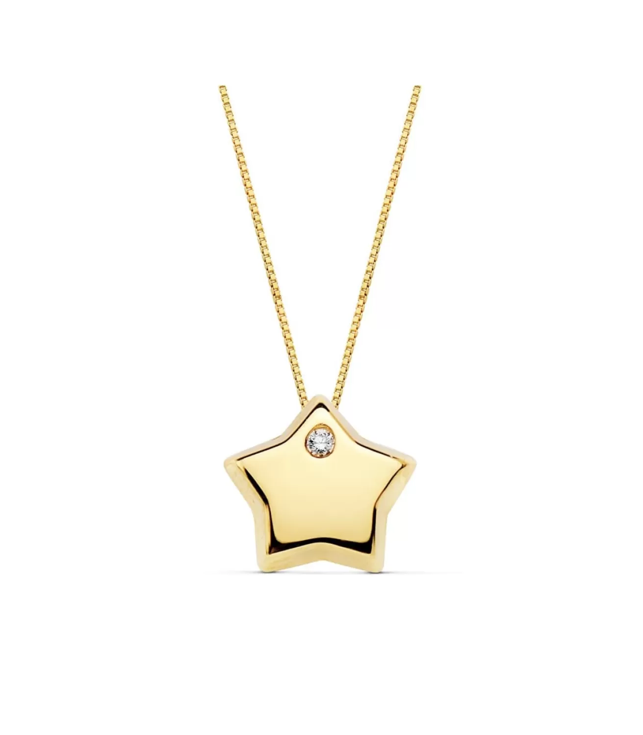 Colgante Stella Oro Amarillo 18 K 9 Mm<Alda Joyeros Discount