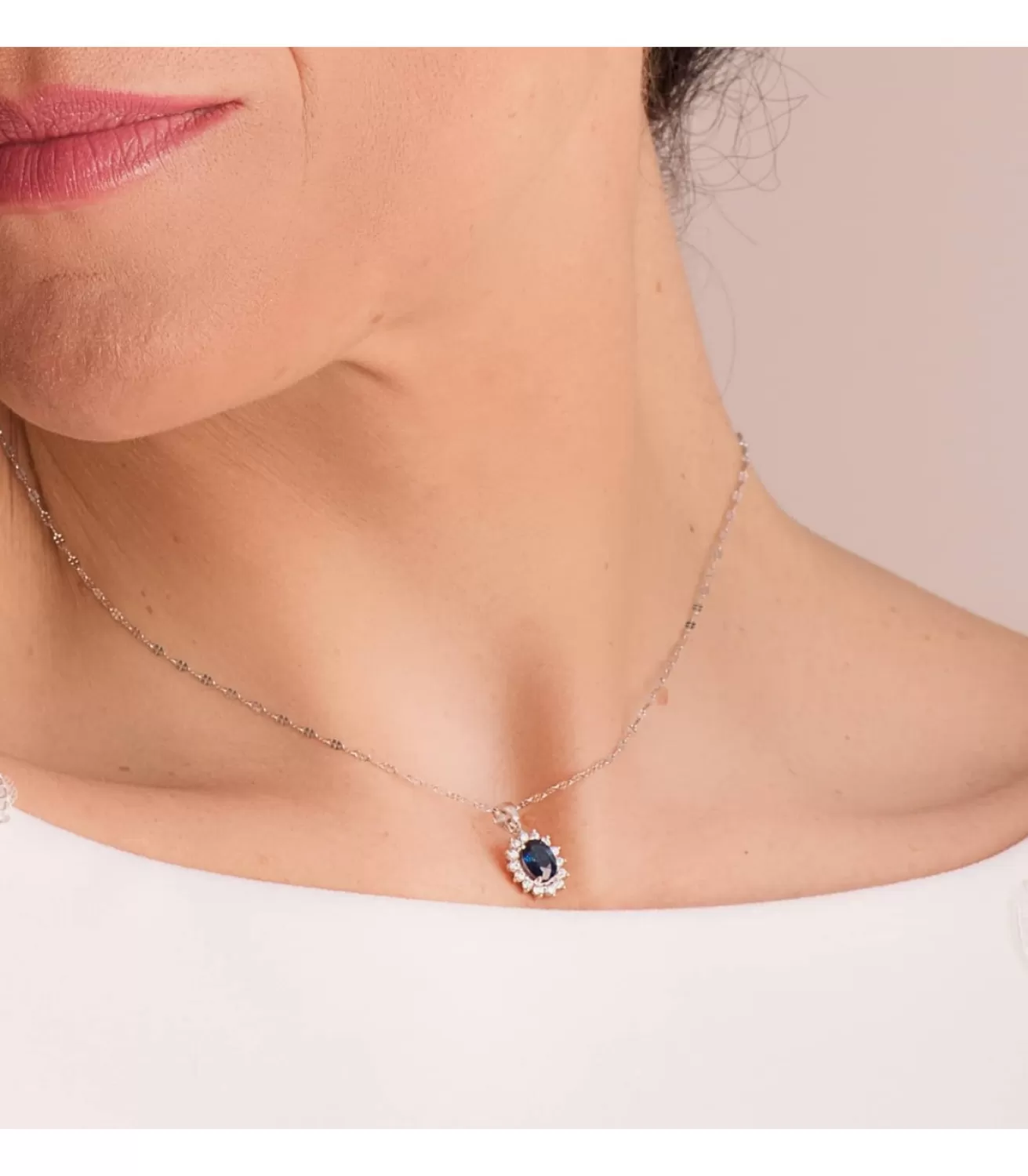 Colgante Sybil Oro 18K Zafiro Y Diamantes<Alda Joyeros Online