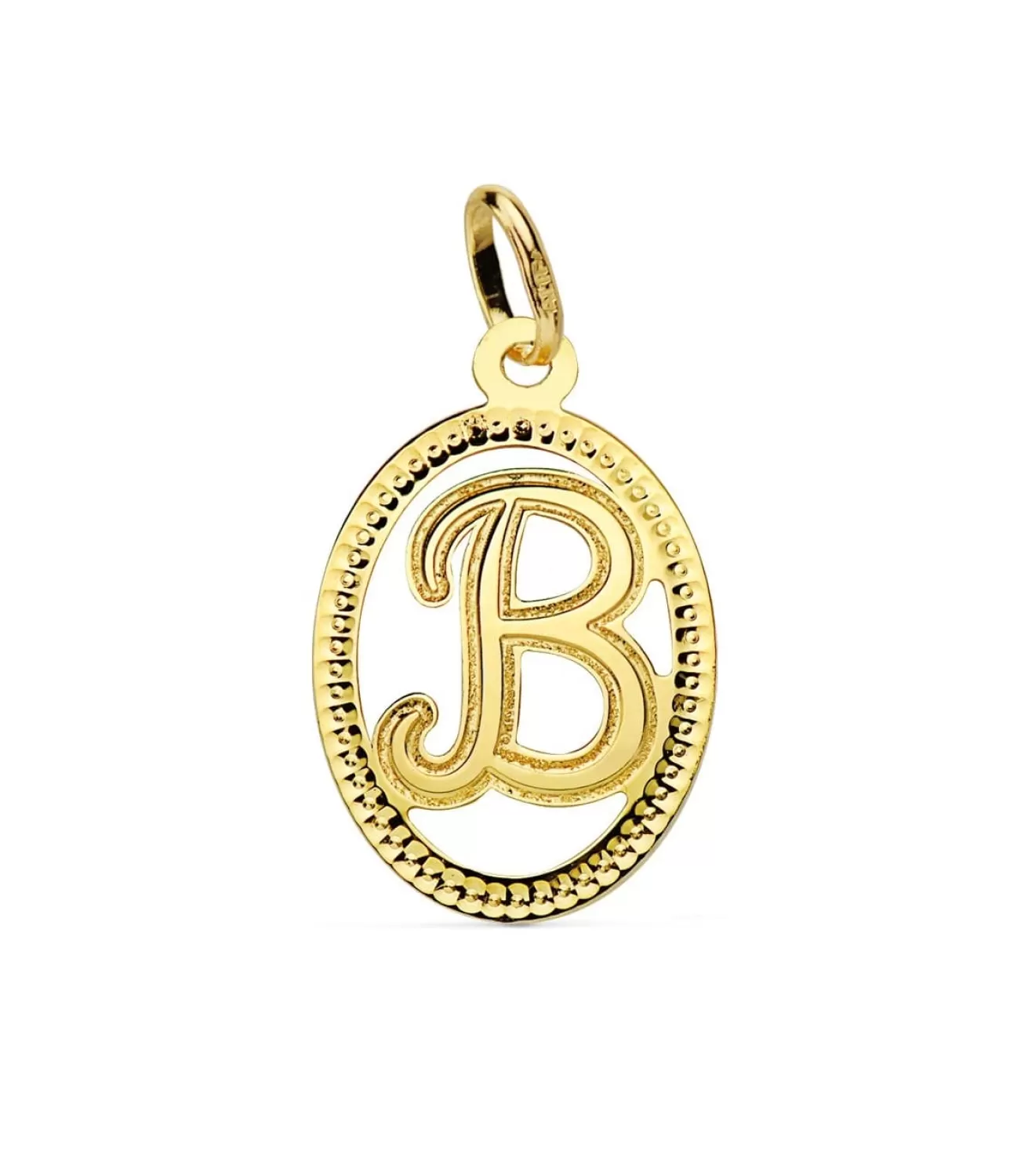 Colgante Tallado Letra B Oro Amarillo 18 K 18Mm<Alda Joyeros Outlet