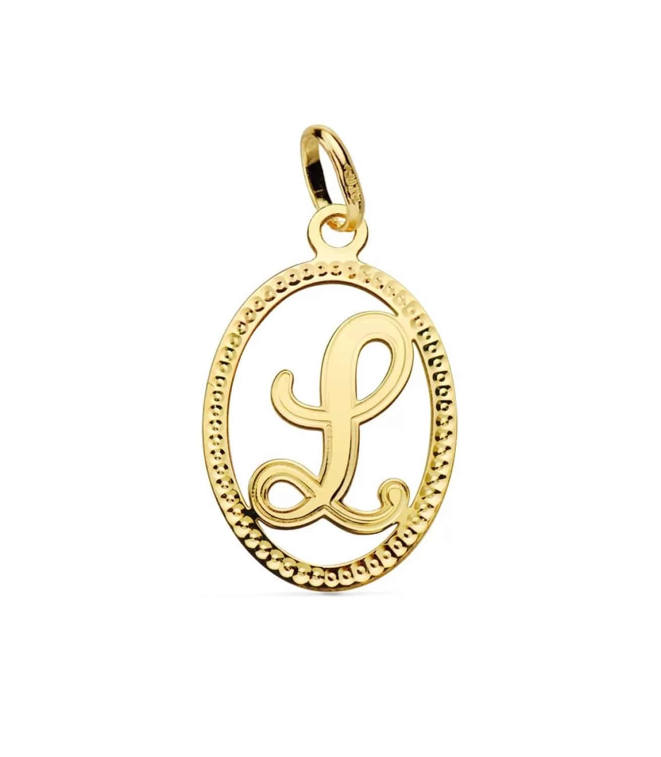 Colgante Tallado Letra L Oro Amarillo 18 K 18Mm<Alda Joyeros Cheap