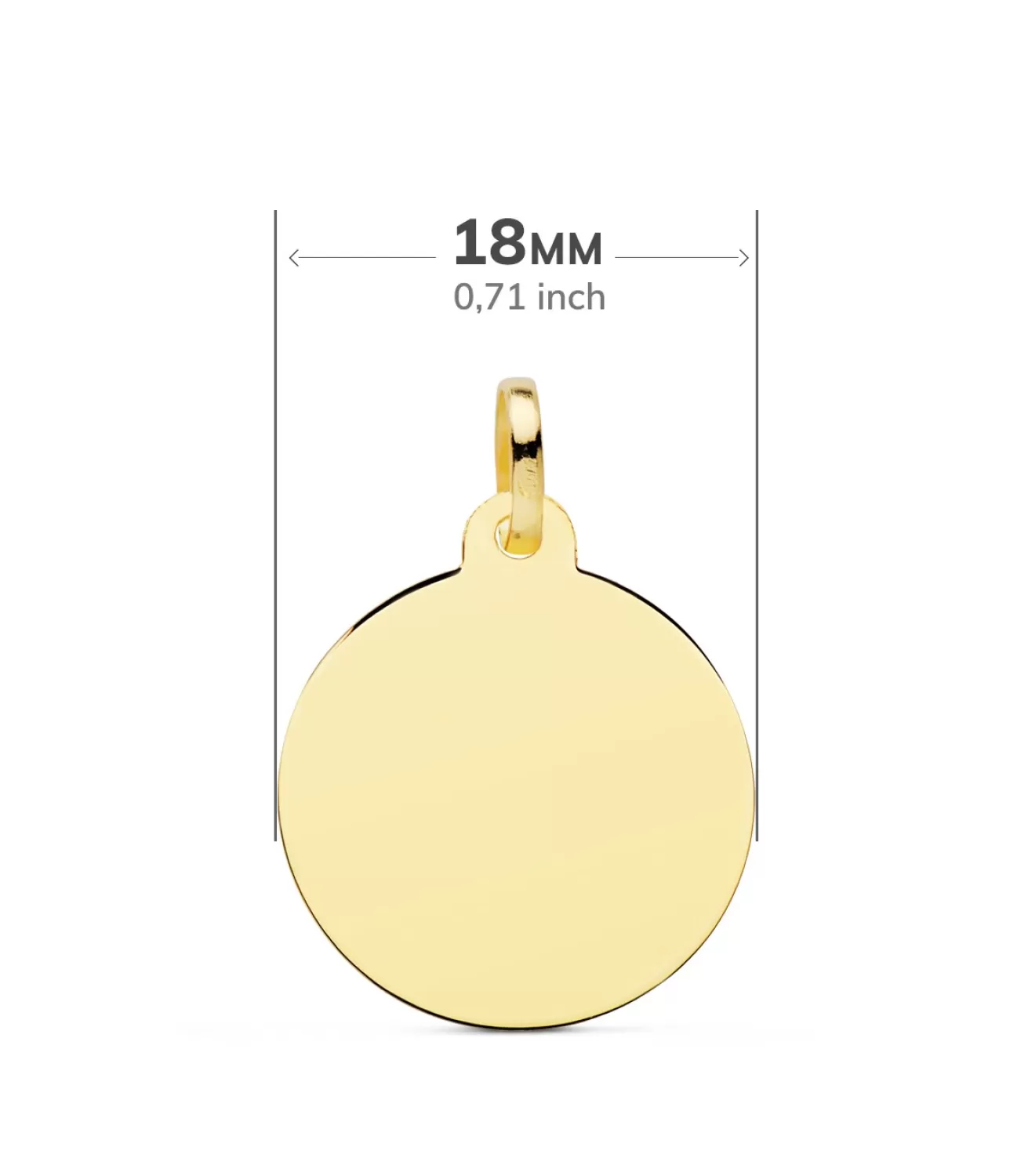 Colgante Tetragramaton Oro 18K 18Mm<Alda Joyeros Fashion