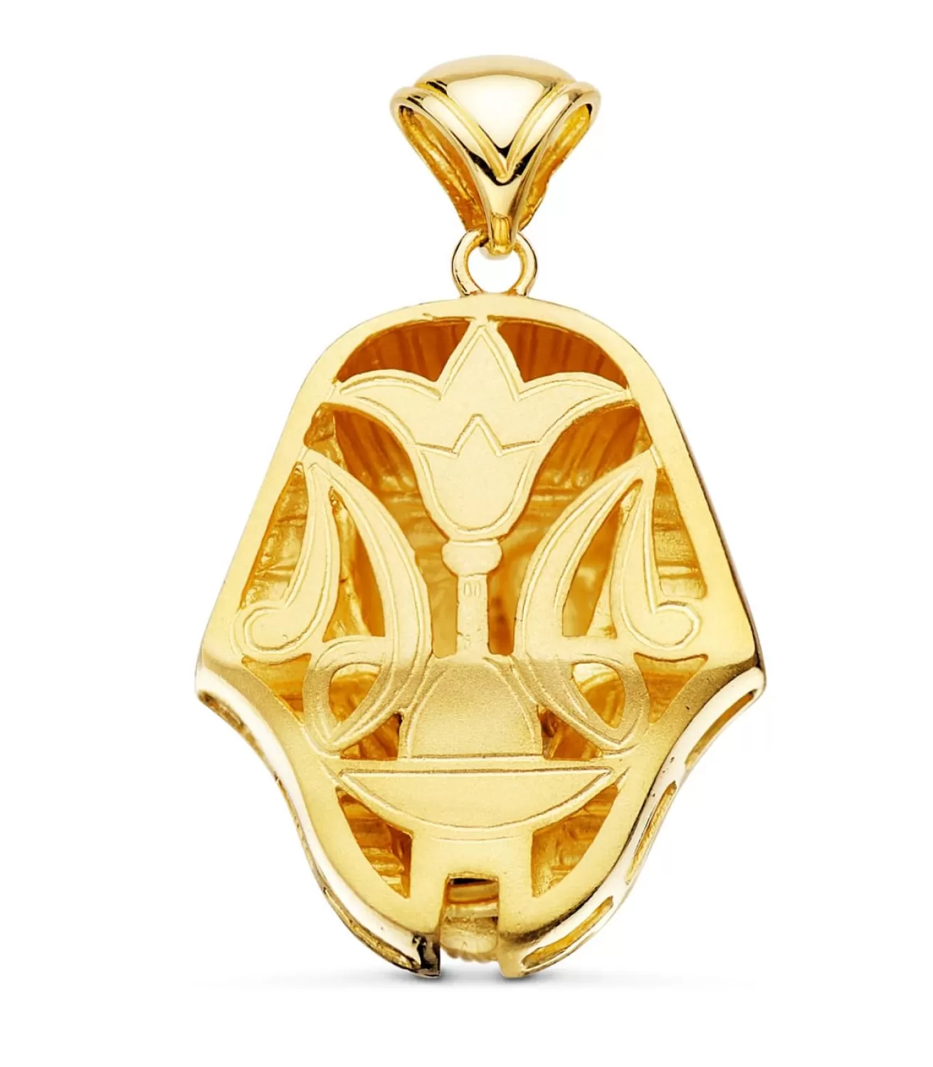 Colgante Tutankamon Oro Bicolor 18K 32Mm<Alda Joyeros Cheap