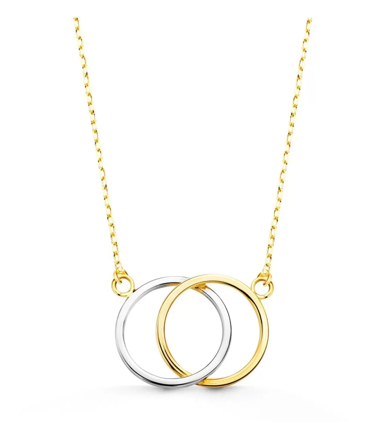 Collar Alianzas Entrelazadas Oro Bicolor 18K<Alda Joyeros Discount