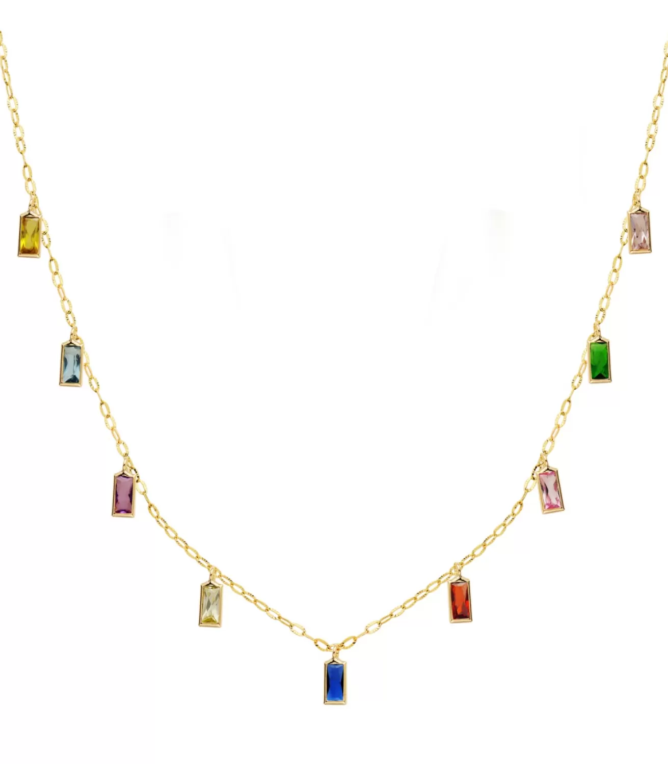 Collar Coctel Oro 18K Piedras Multicolor<Alda Joyeros Cheap