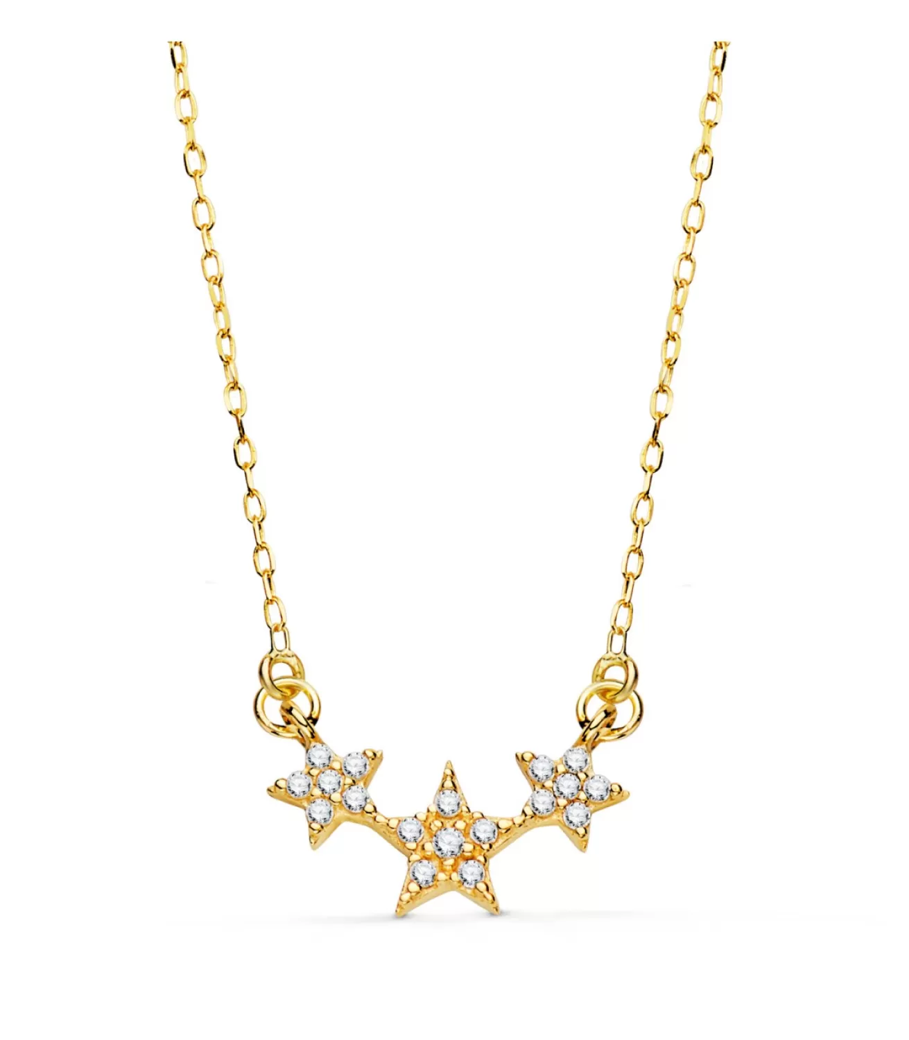 Collar Estrellas Oro Amarillo 18K 42 Cm<Alda Joyeros Sale