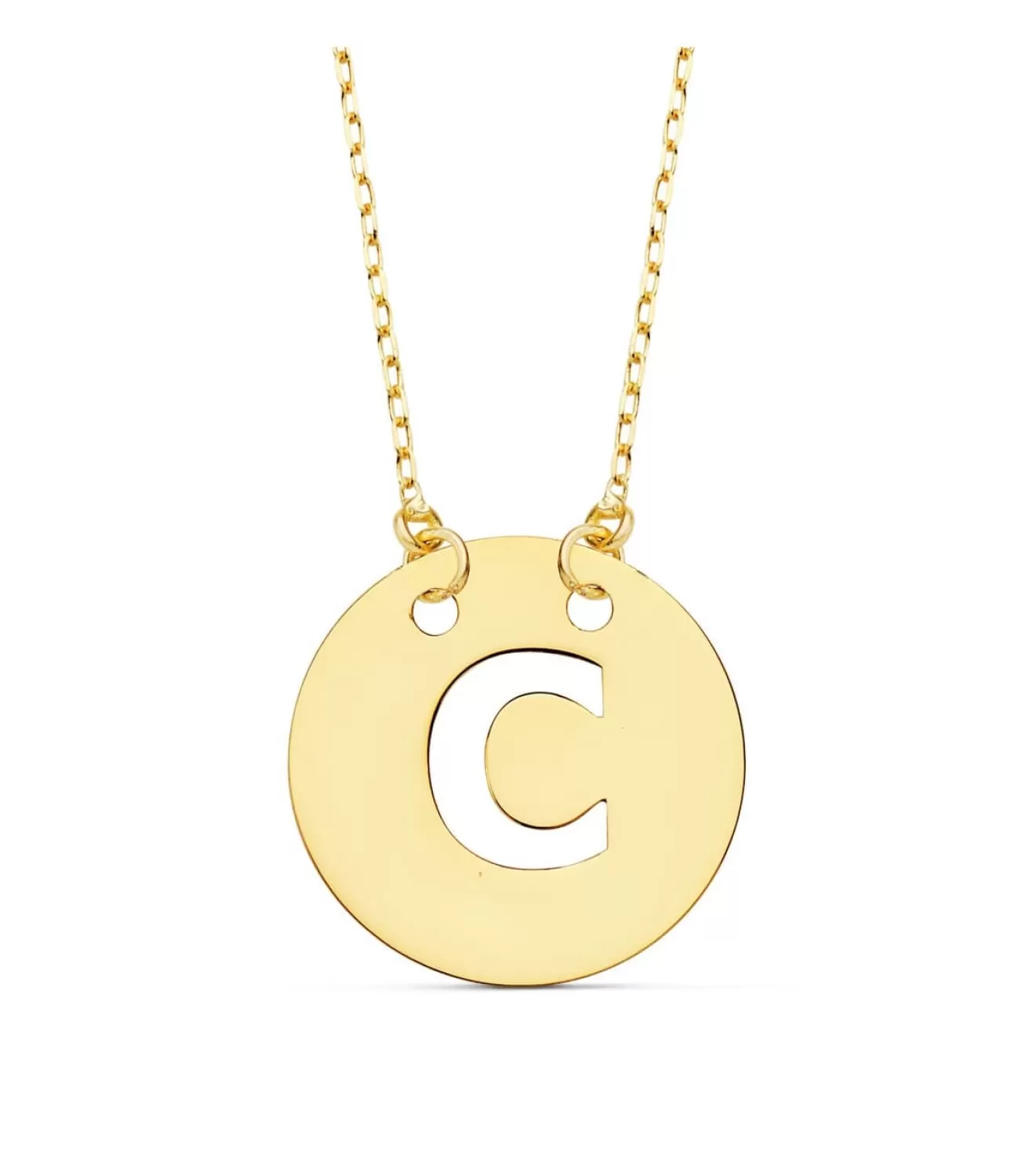 Collar Letra C Inicial Oro Amarillo 18K 42Cm<Alda Joyeros Flash Sale