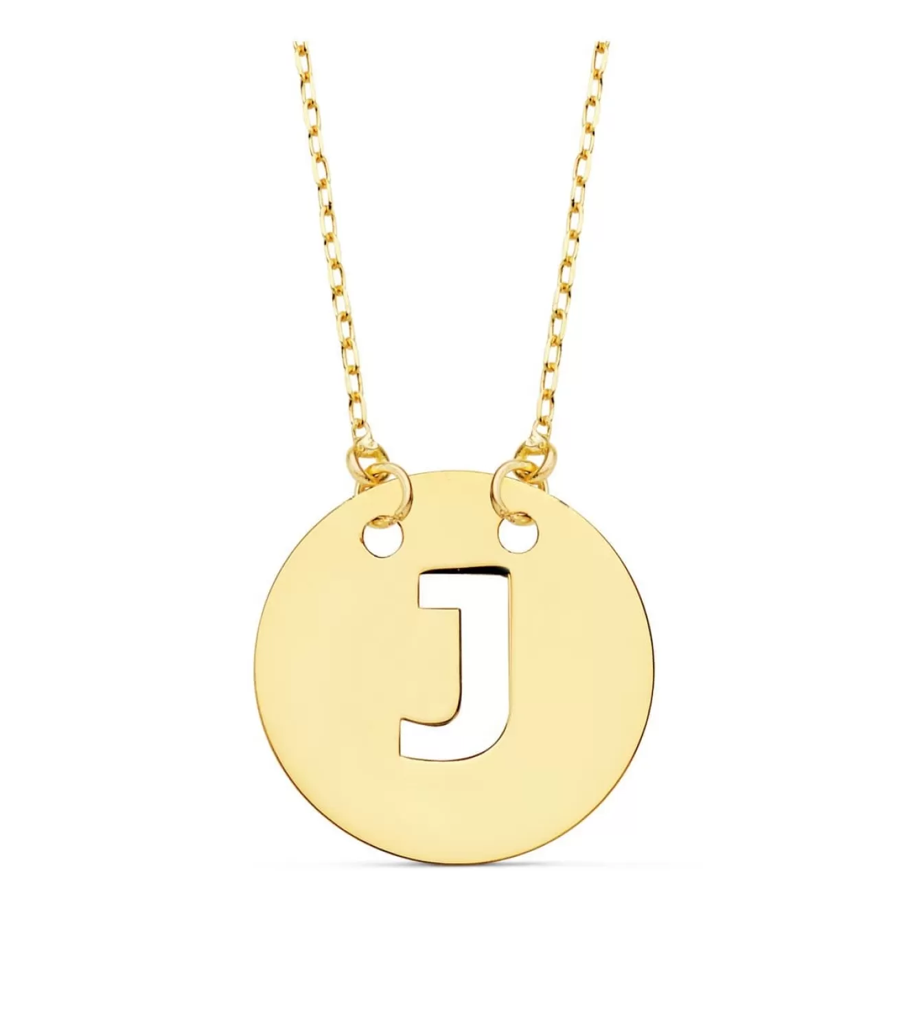 Collar Letra J Inicial Oro Amarillo 18K 42Cm<Alda Joyeros Hot