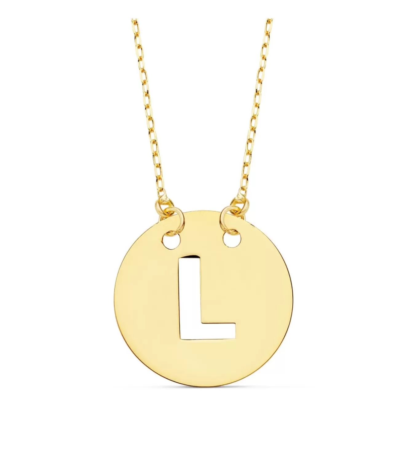 Collar Letra L Inicial Oro Amarillo 18K 42Cm<Alda Joyeros Cheap