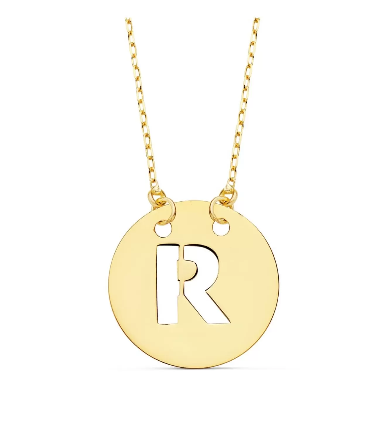 Collar Letra R Inicial Oro Amarillo 18K 42Cm<Alda Joyeros Discount