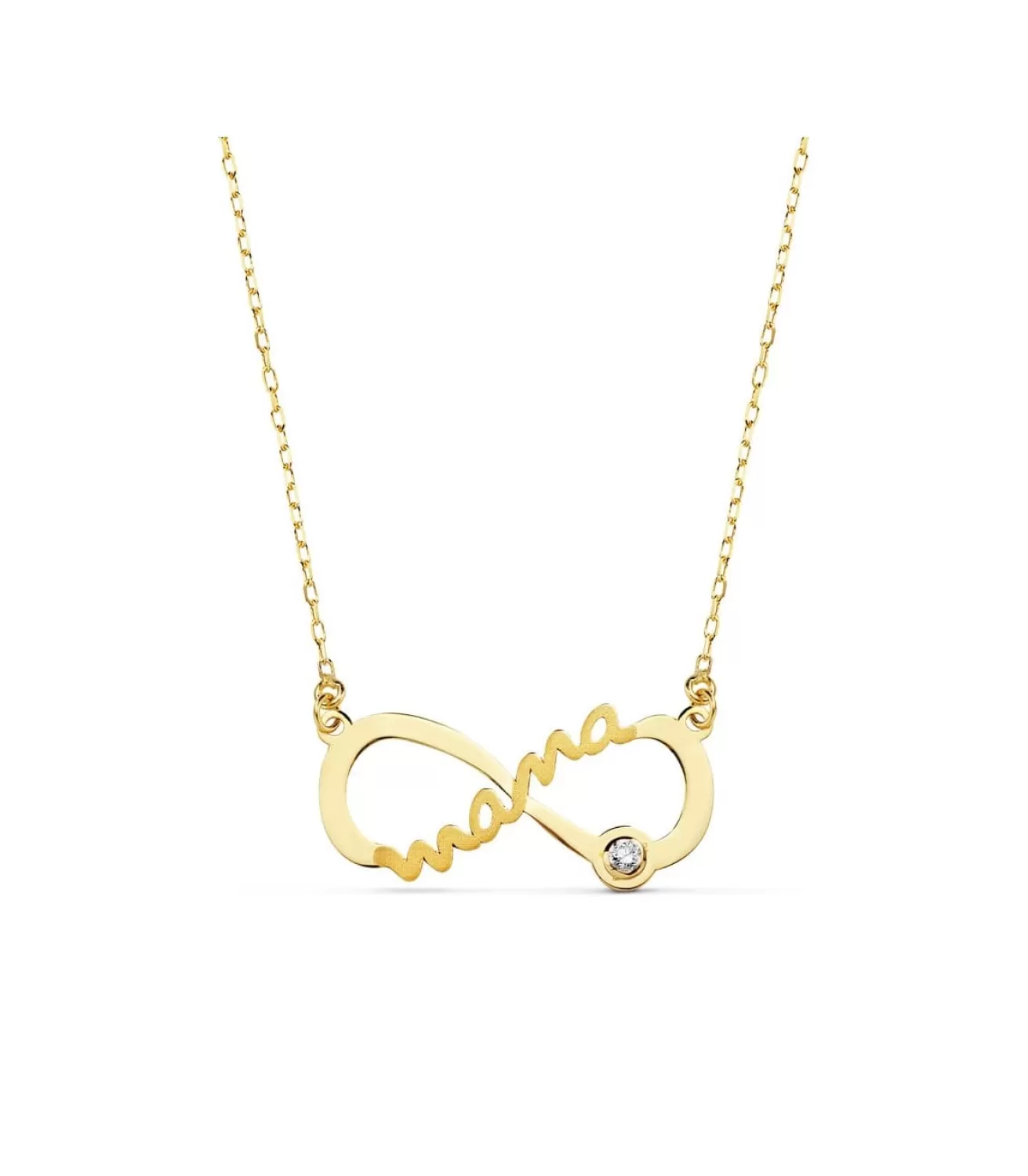 Collar Mama Infinito Oro Amarillo 18K<Alda Joyeros Online