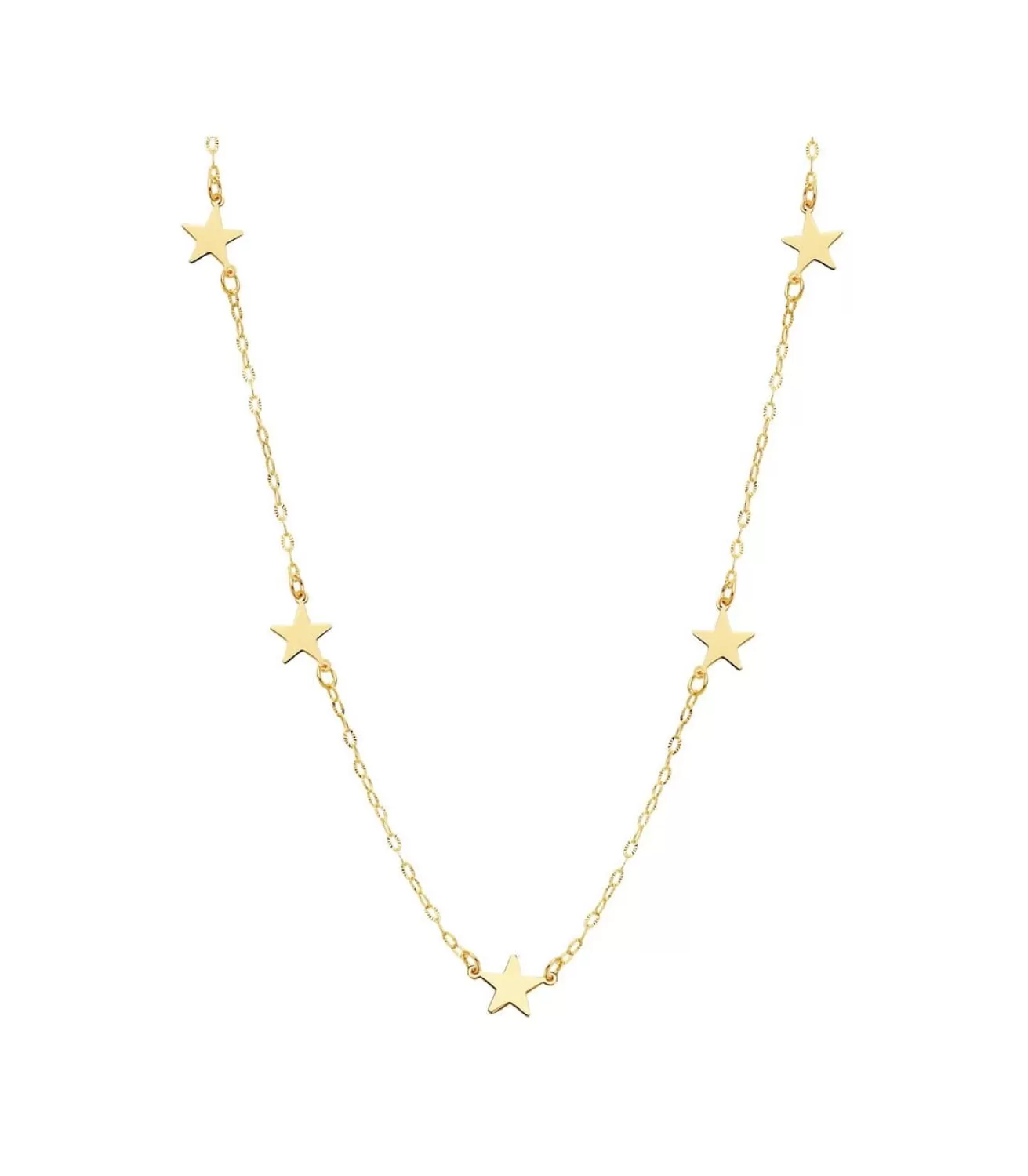 Collar Mujer 5 Stars Oro Amarillo 18K 42 Cm<Alda Joyeros Best Sale