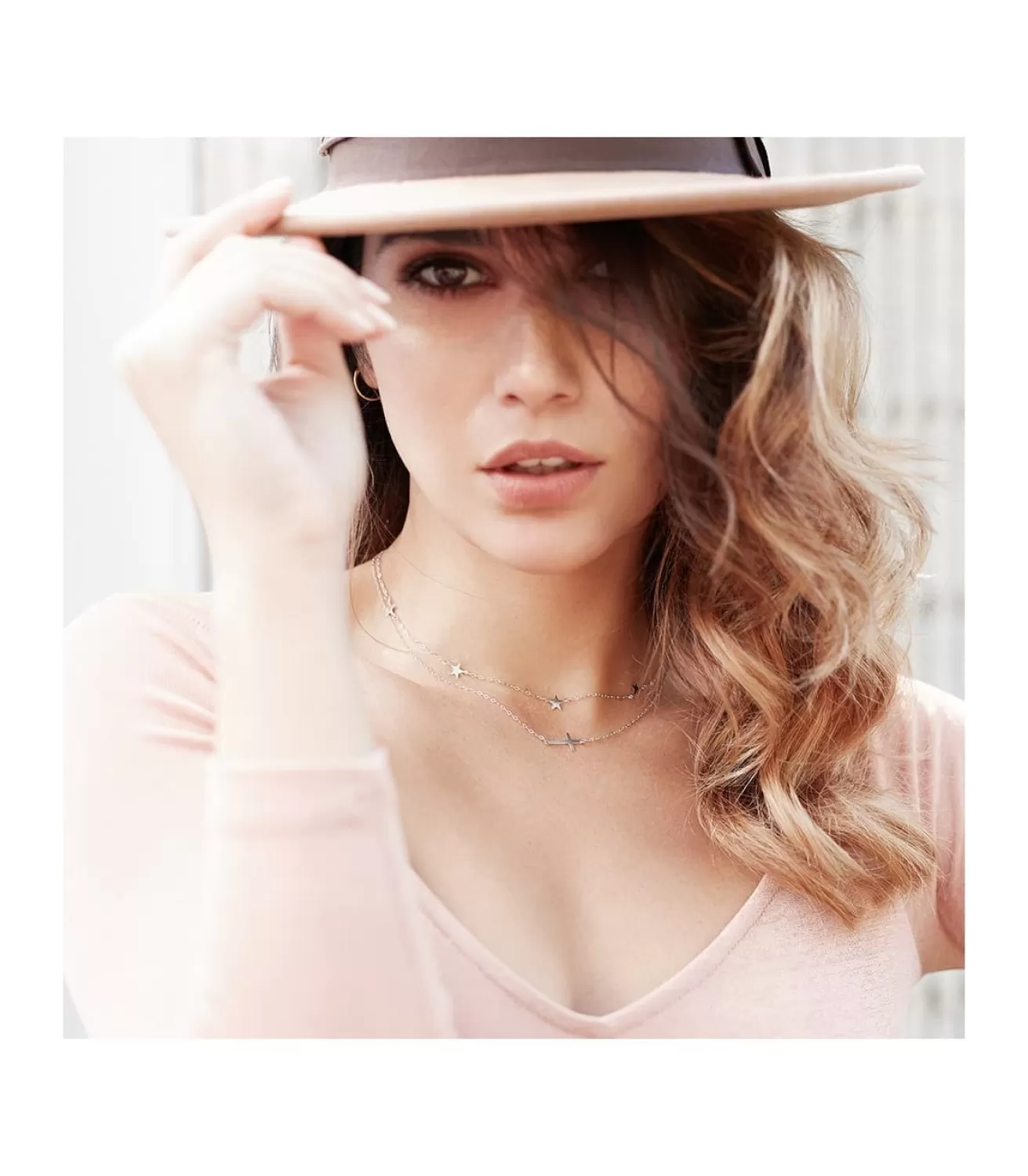 Collar Mujer 5 Stars Oro Blanco 18K 42 Cm<Alda Joyeros Clearance