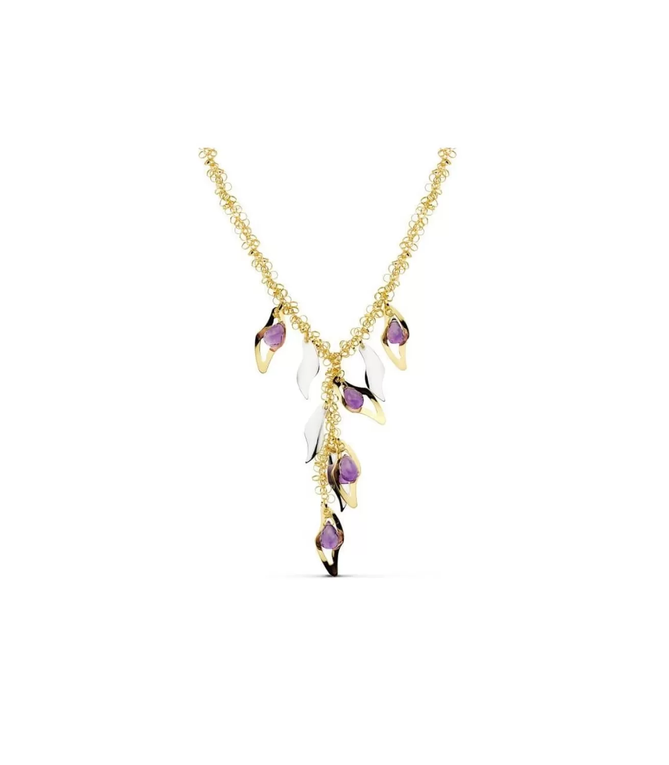 Collar Oro Bicolor 18K Fantasy Charms<Alda Joyeros Hot