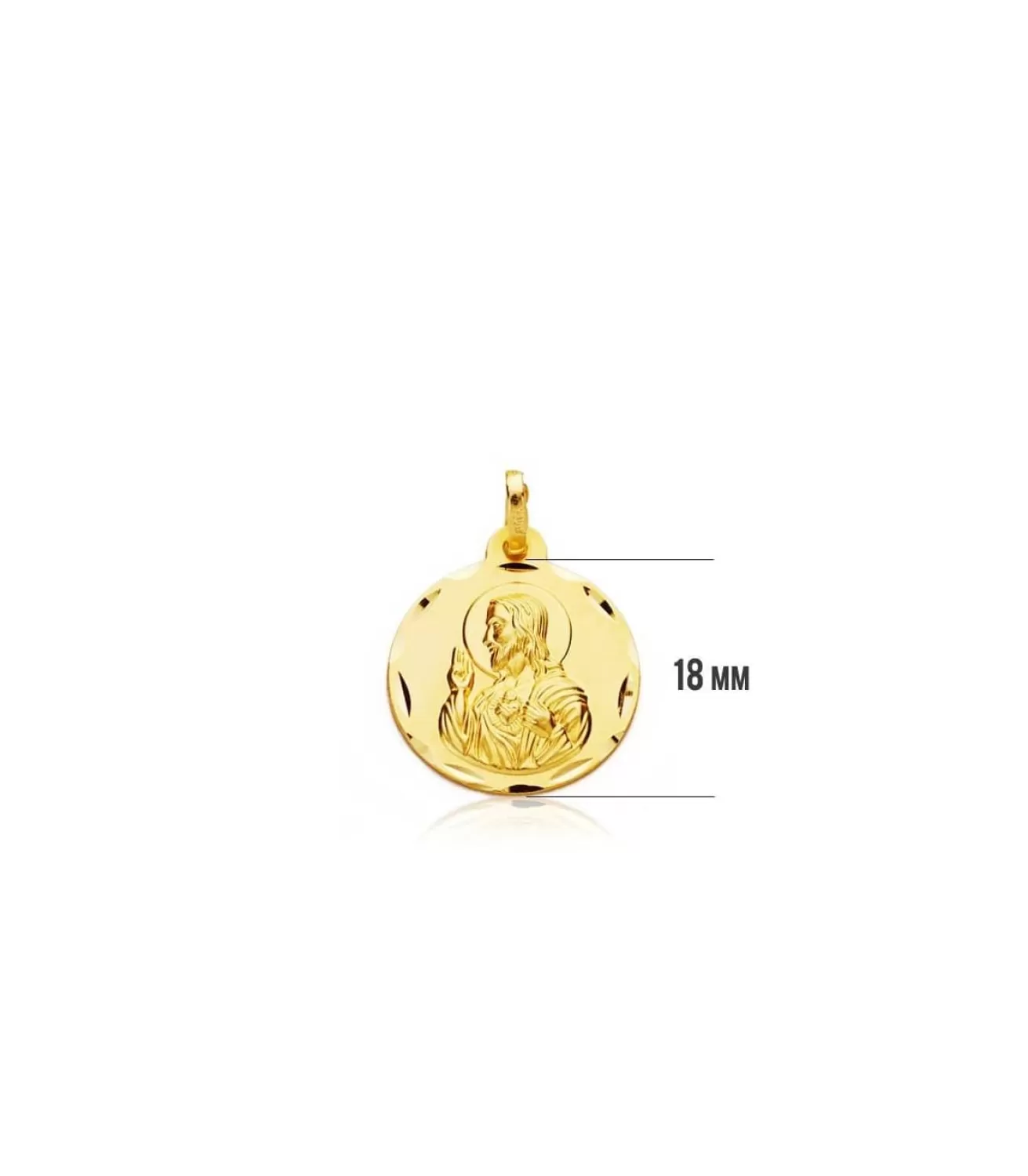 Corazon De Jesus 9 Ktes 18 Mm<Alda Joyeros New