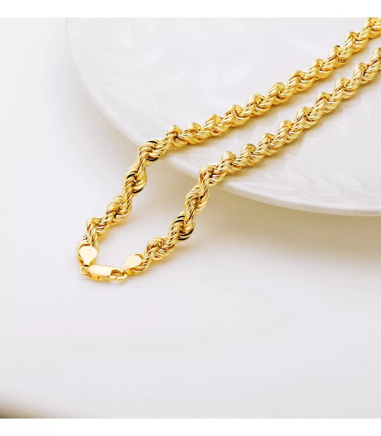 Cordon Salomonico Ligero Oro Amarillo 18K 60Cm 7,5Mm<Alda Joyeros New