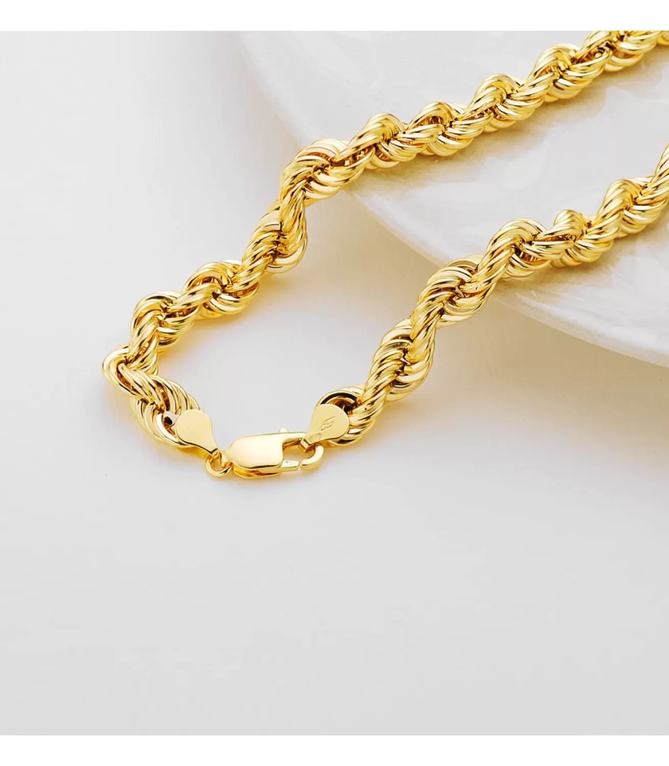 Cordon Salomonico Ligero Oro Amarillo 18K 60Cm 8,5Mm<Alda Joyeros Store