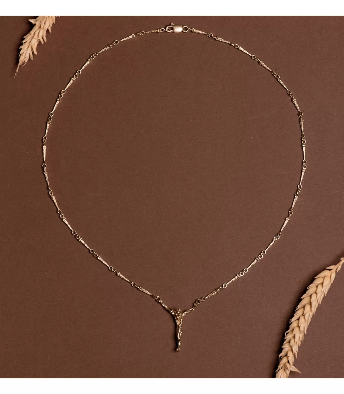 Cristo De Dali 32Mm Oro 18K Cadena De Clavos<Alda Joyeros Online