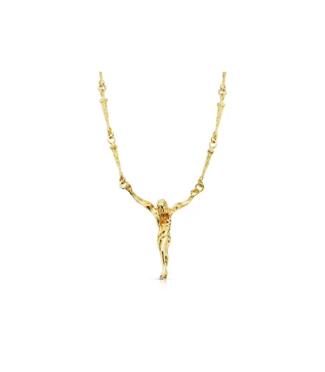 Cristo De Dali Cadena De Clavos Oro 18 K 50 Cm<Alda Joyeros Best Sale
