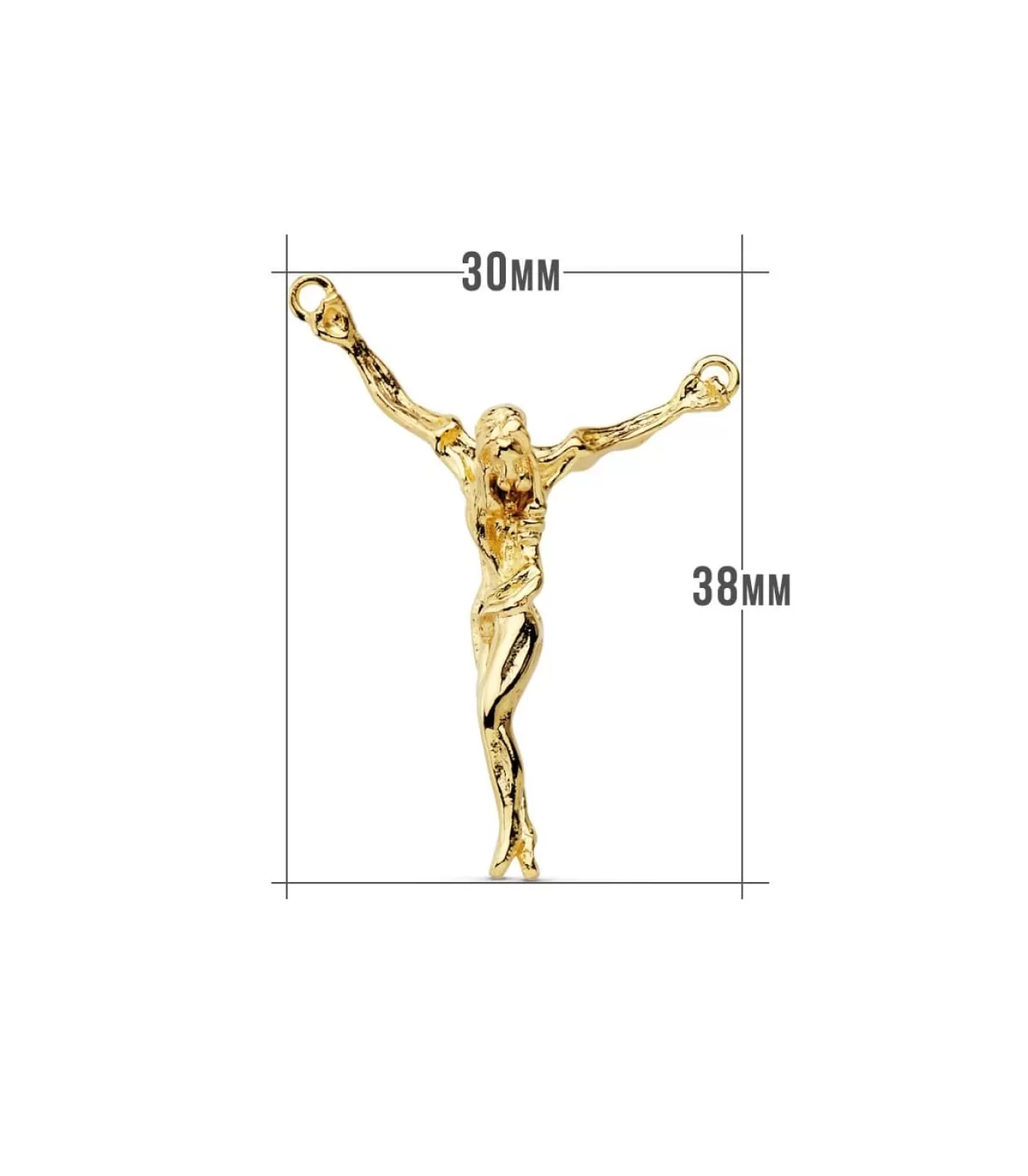 Cristo De Dali Cadena De Clavos Oro 18 K 50 Cm<Alda Joyeros Best Sale