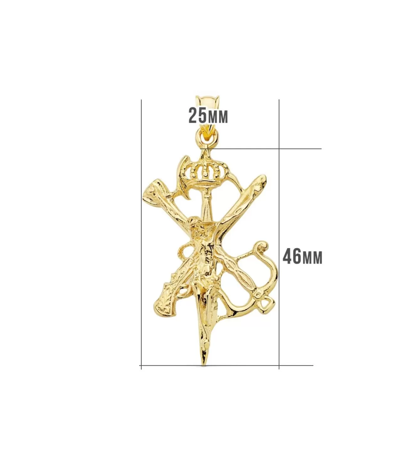 Cristo De La Legion Corona Oro 18K 45 Mm<Alda Joyeros Best