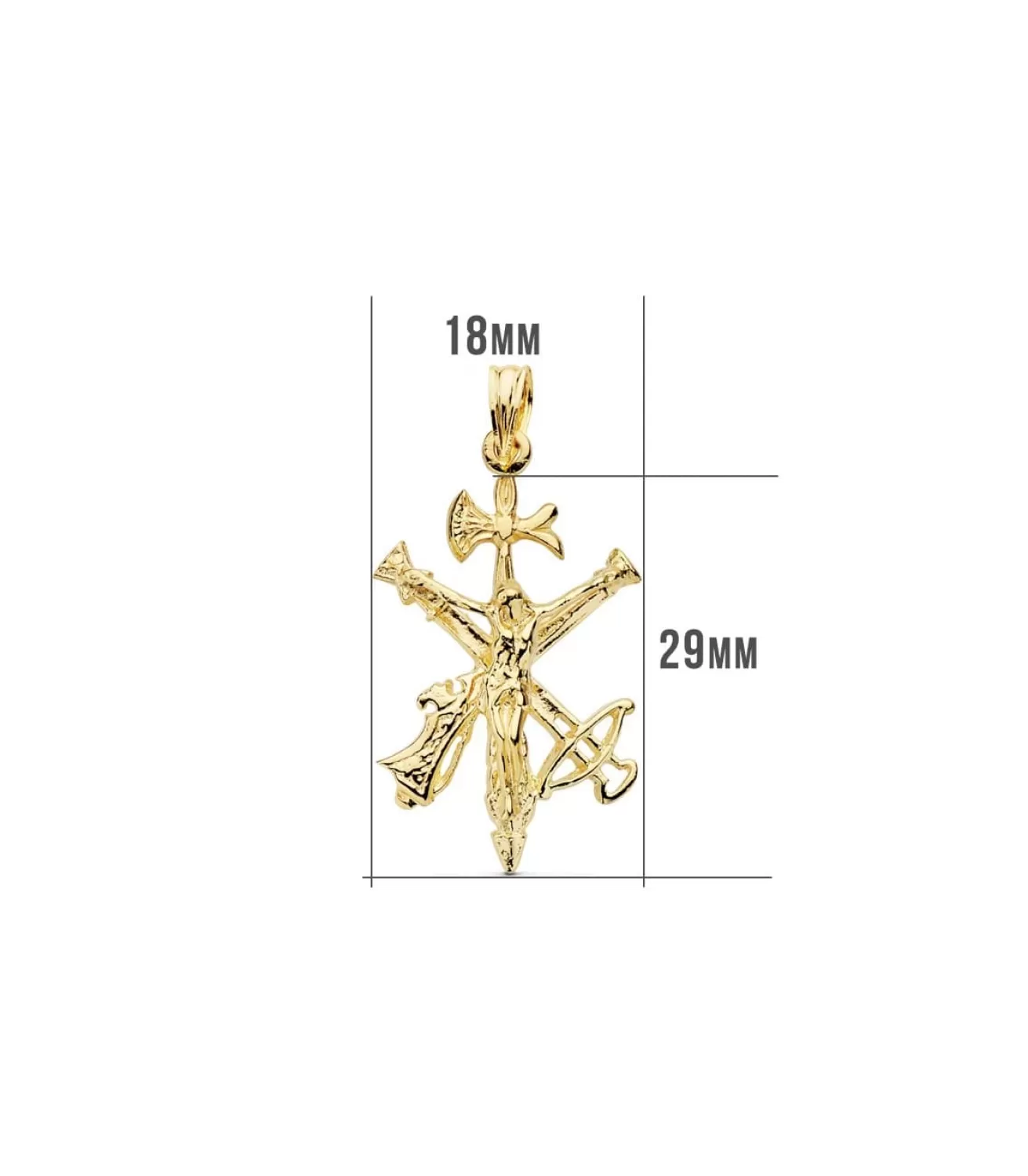 Cristo De La Legion Pequeno Oro 18K 29 Mm<Alda Joyeros Best Sale