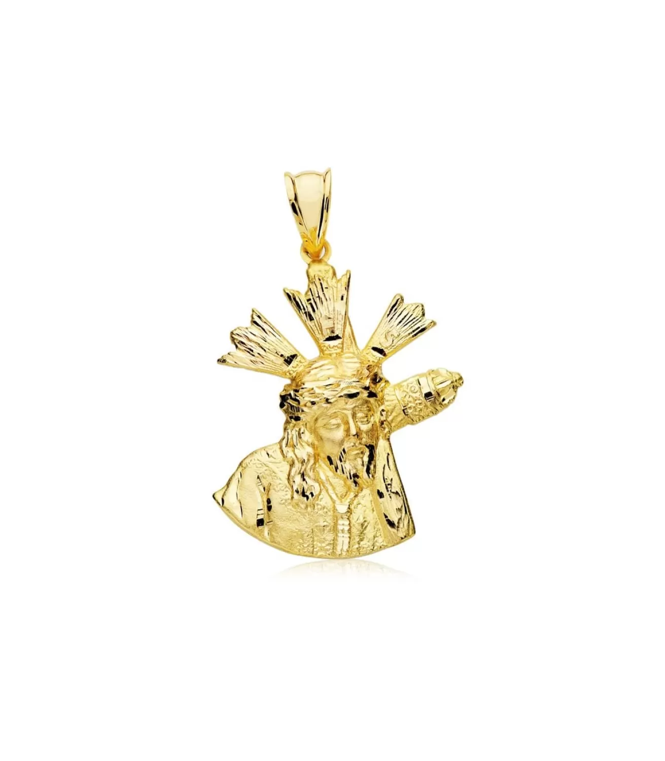 Cristo Del Gran Poder Silueta Oro 18K 30Mm<Alda Joyeros Fashion