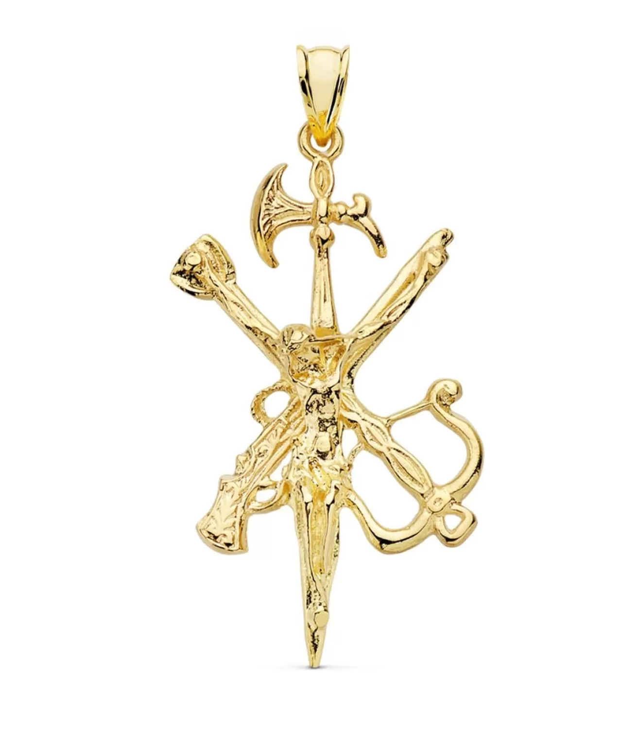 Cristo Legion Mediano Oro Amarillo 18 K 45 Mm<Alda Joyeros Discount