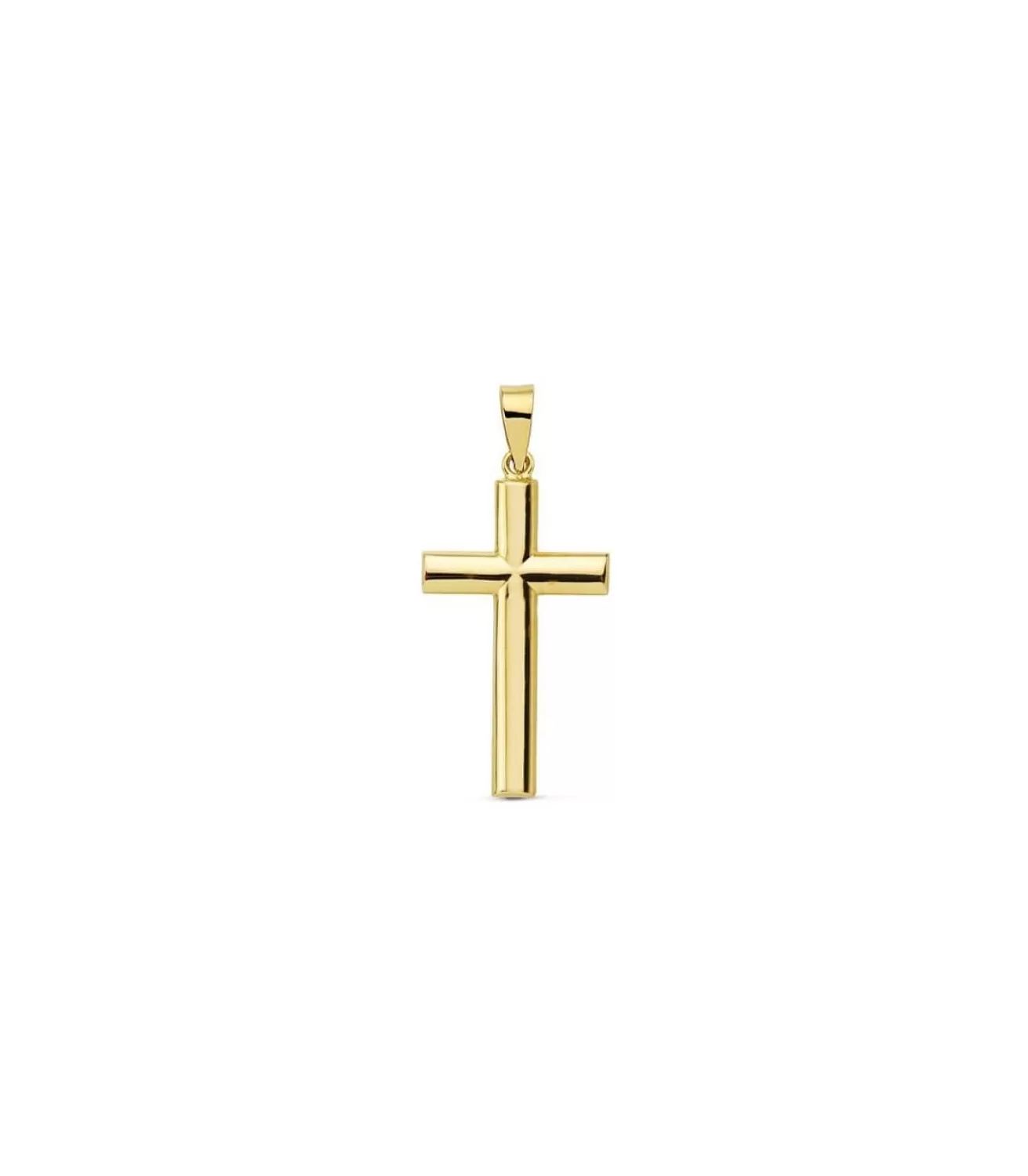 Cruz 18K 25 Mm Lisa<Alda Joyeros Sale
