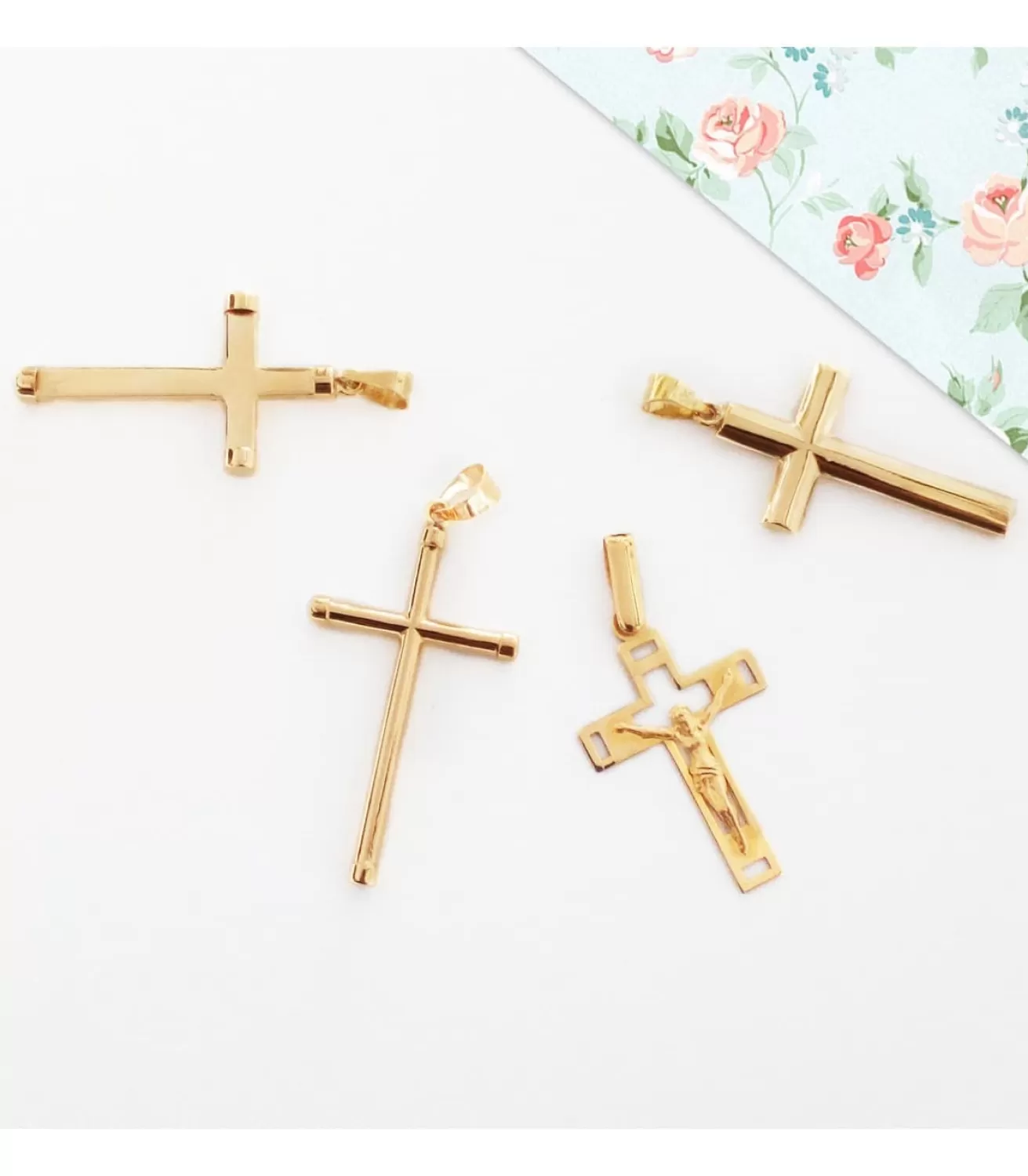 Cruz 18K 25 Mm Lisa<Alda Joyeros Sale