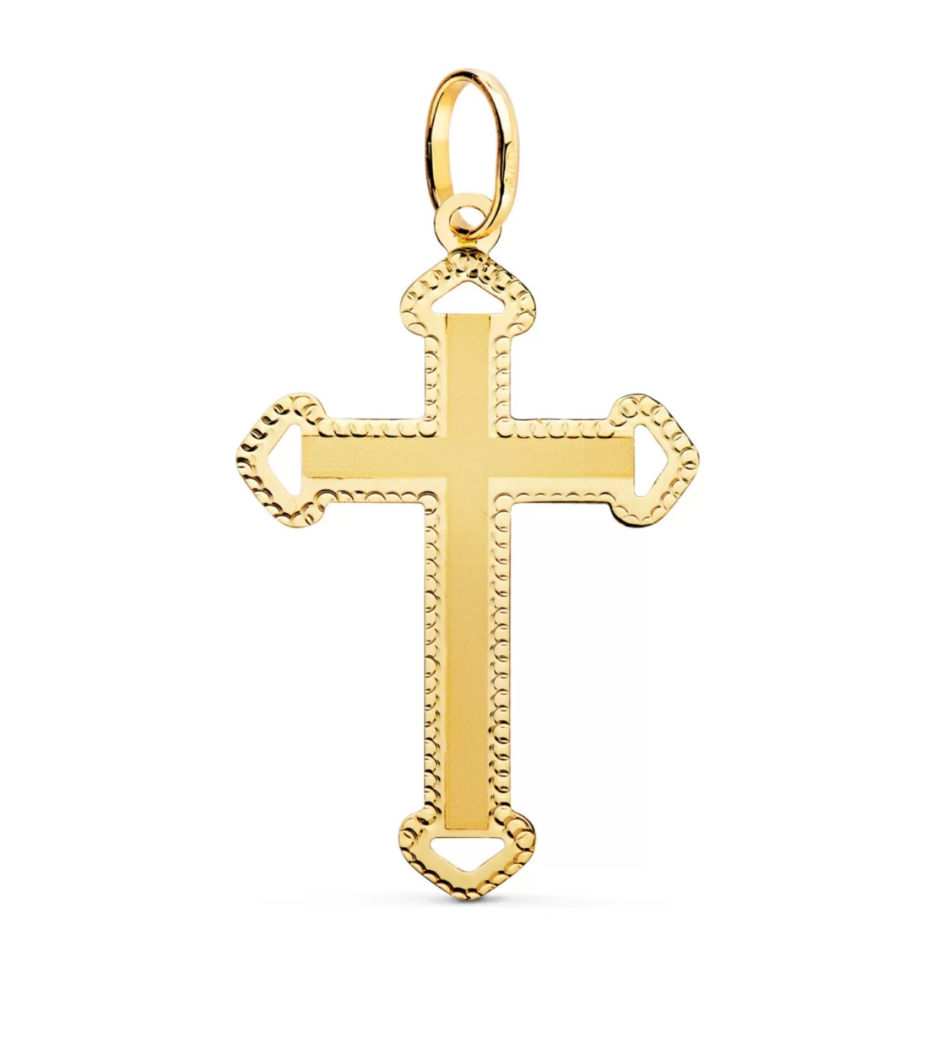 Cruz Calada Diamantada Oro 18K<Alda Joyeros Online
