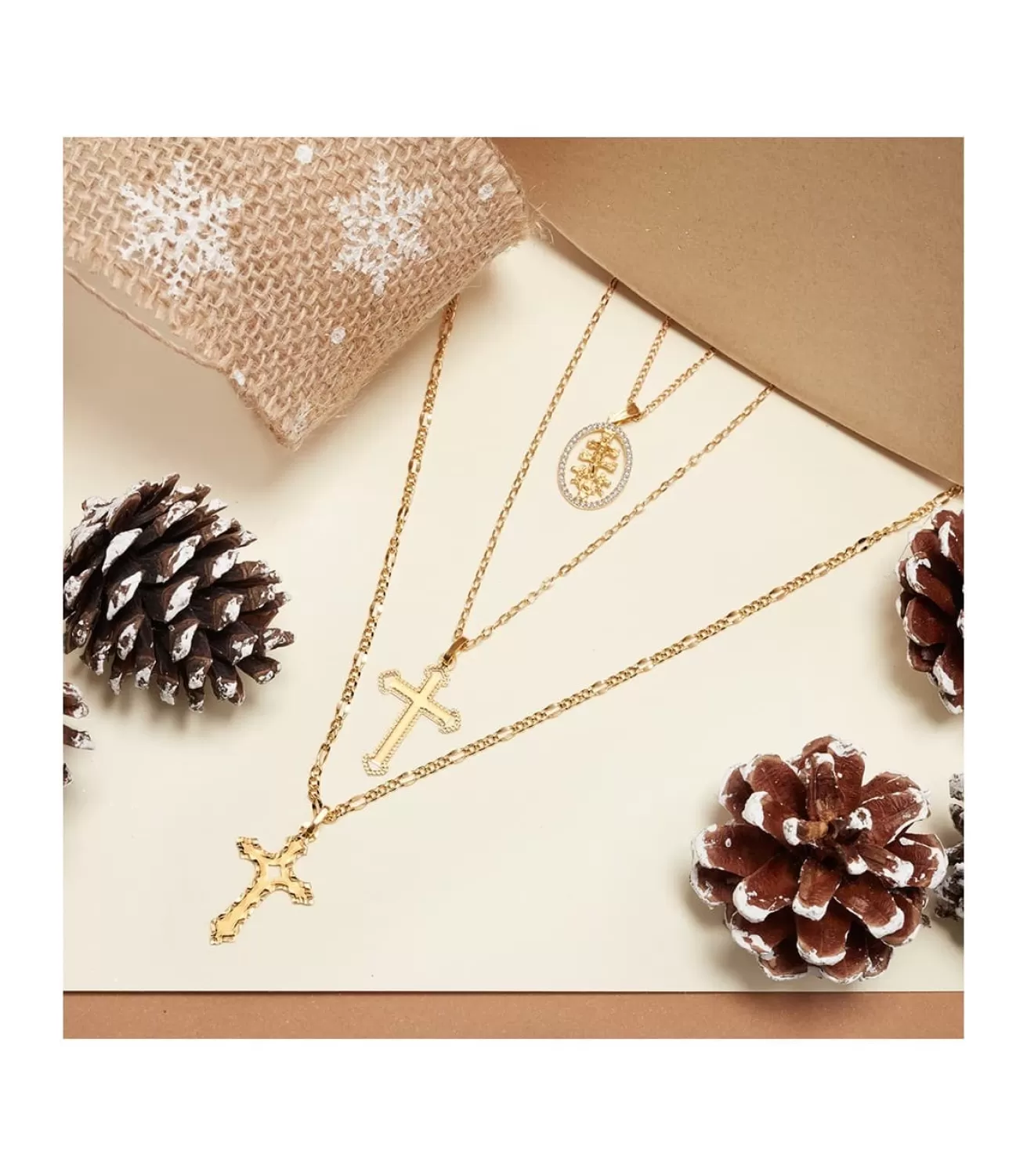 Cruz Calada Sin Cristo Oro Amarillo 18 K 25 Mm<Alda Joyeros Cheap