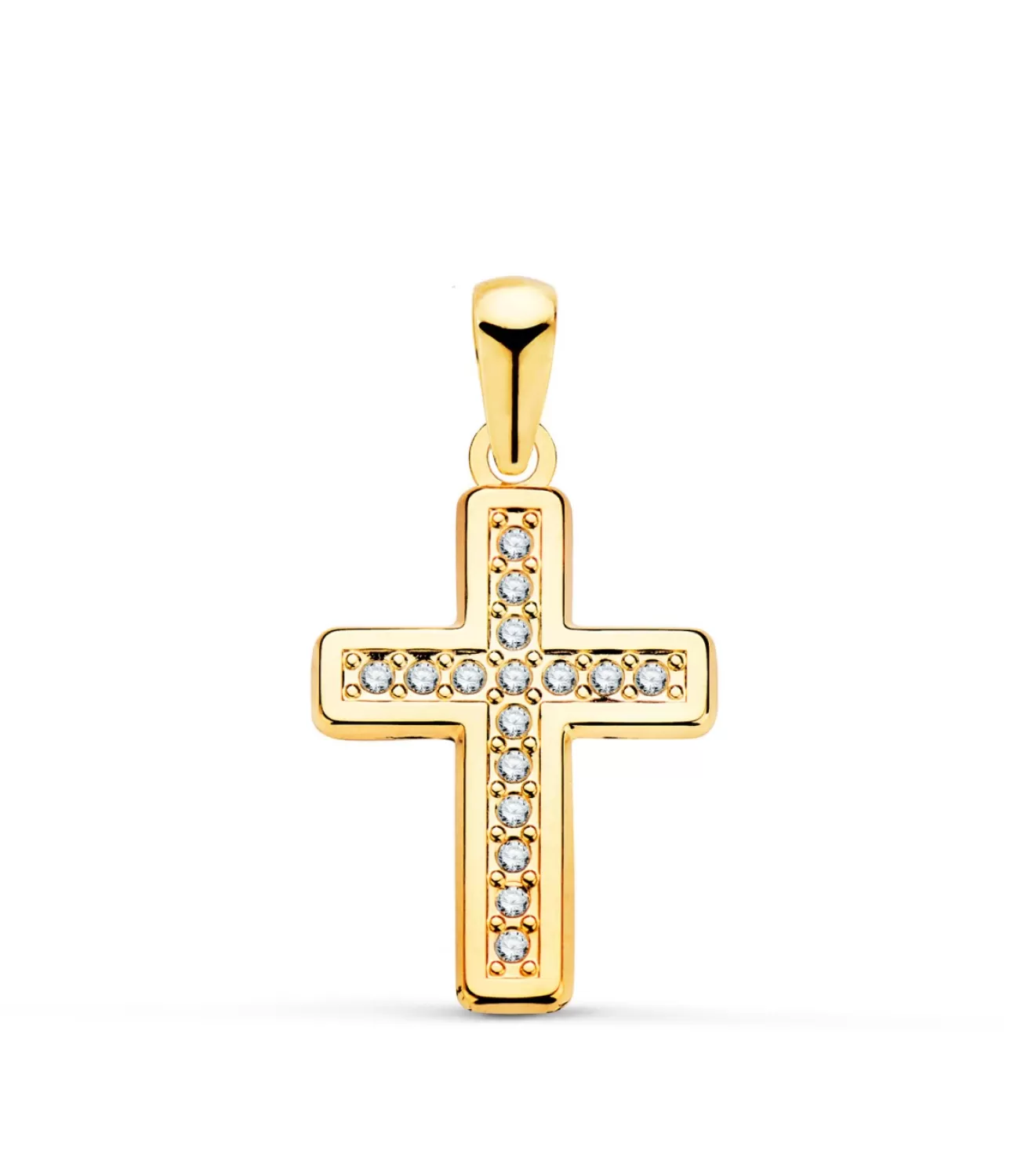 Cruz Circonitas Oro Amarillo 18K 19Mm<Alda Joyeros Outlet