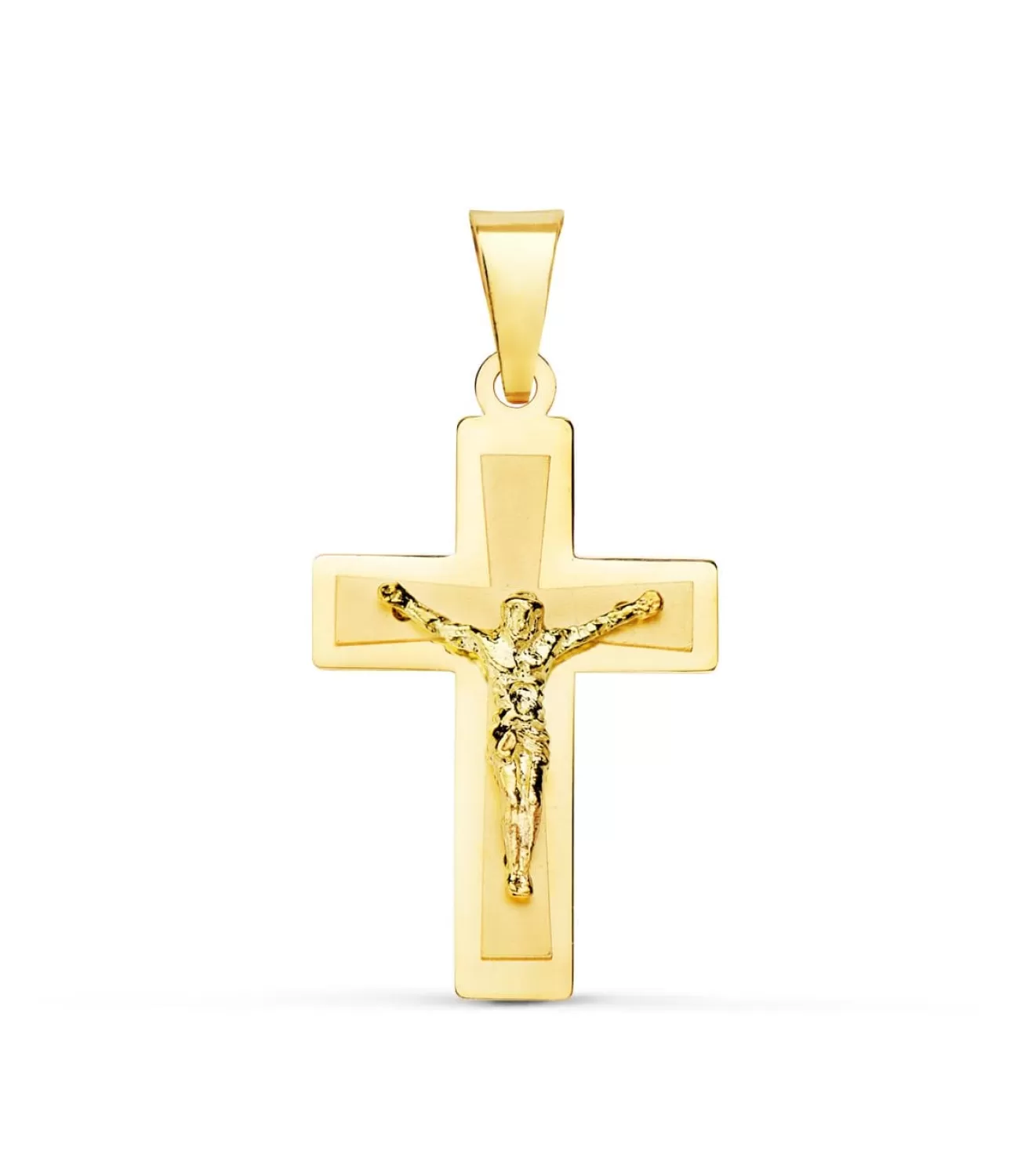 Cruz Con Cristo De Oro 18 K 25 Mm<Alda Joyeros Outlet