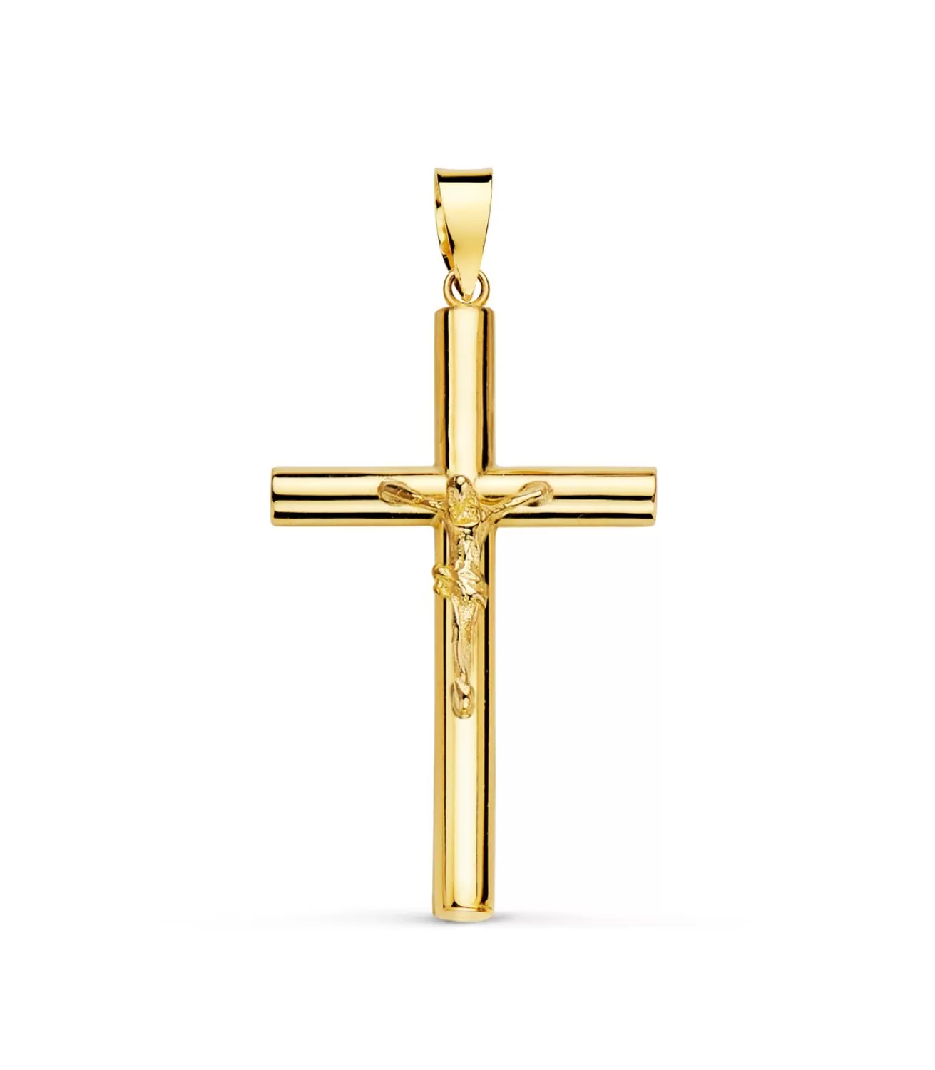 Cruz Con Cristo De Oro Amarillo 18 K 32 Mm<Alda Joyeros Outlet