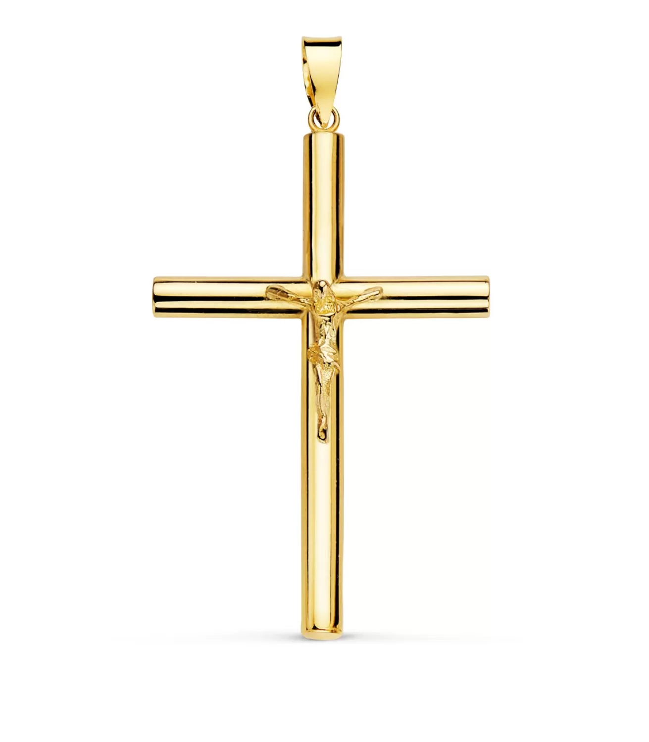 Cruz Con Cristo De Oro Amarillo 18 K 38 Mm<Alda Joyeros Cheap