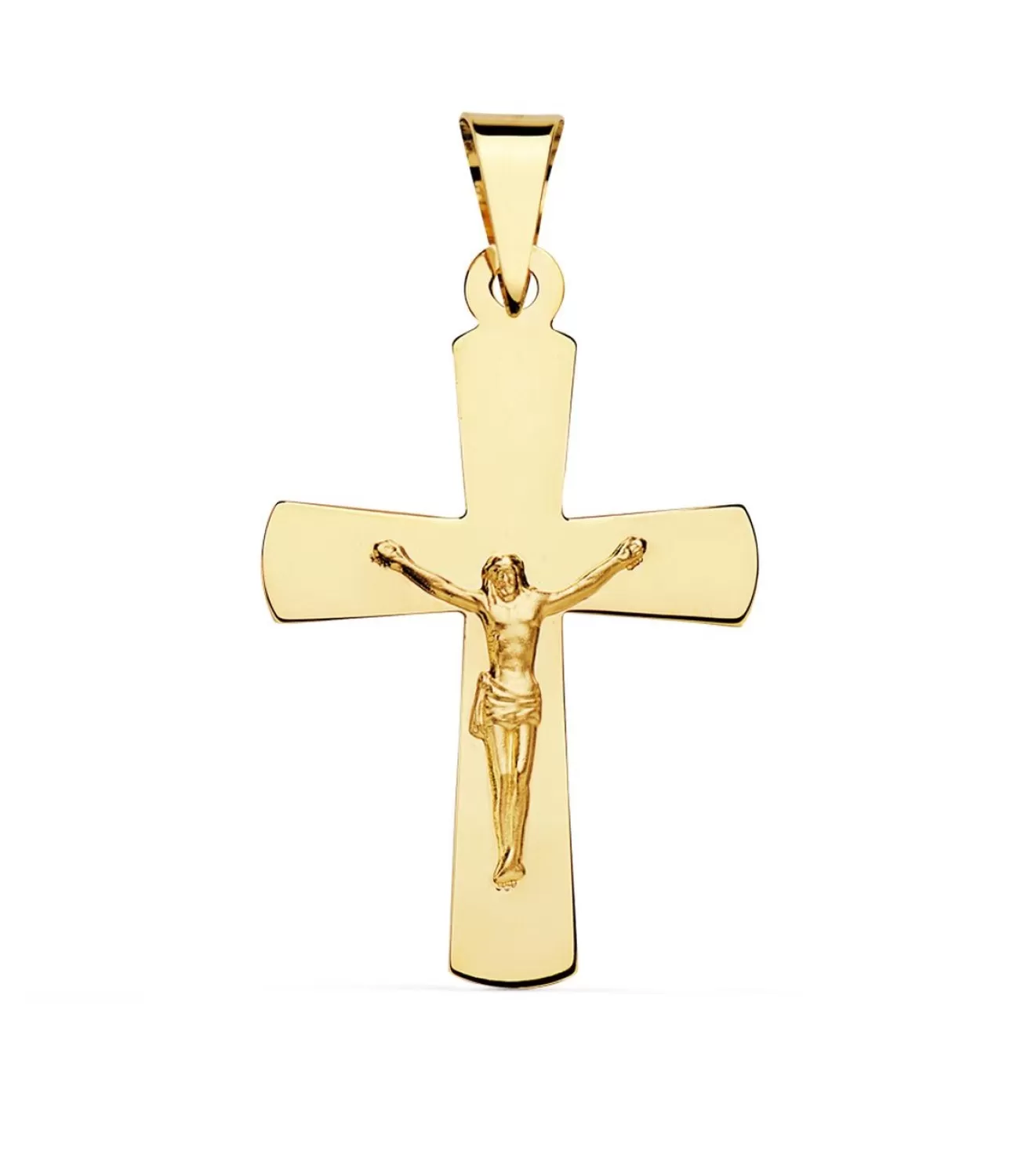 Cruz Cristiana Jesus Oro Amarillo 18K 34Mm<Alda Joyeros Sale