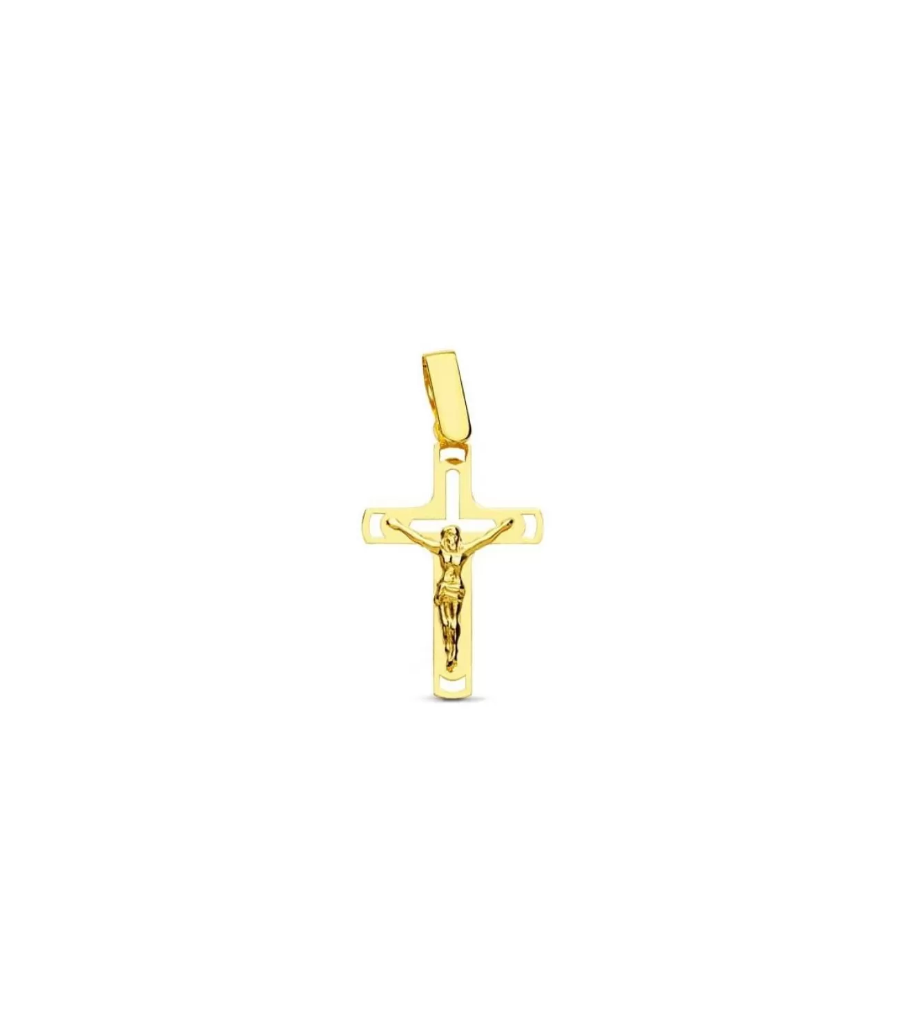 Cruz Cristo Calada 18 Ktes<Alda Joyeros Cheap