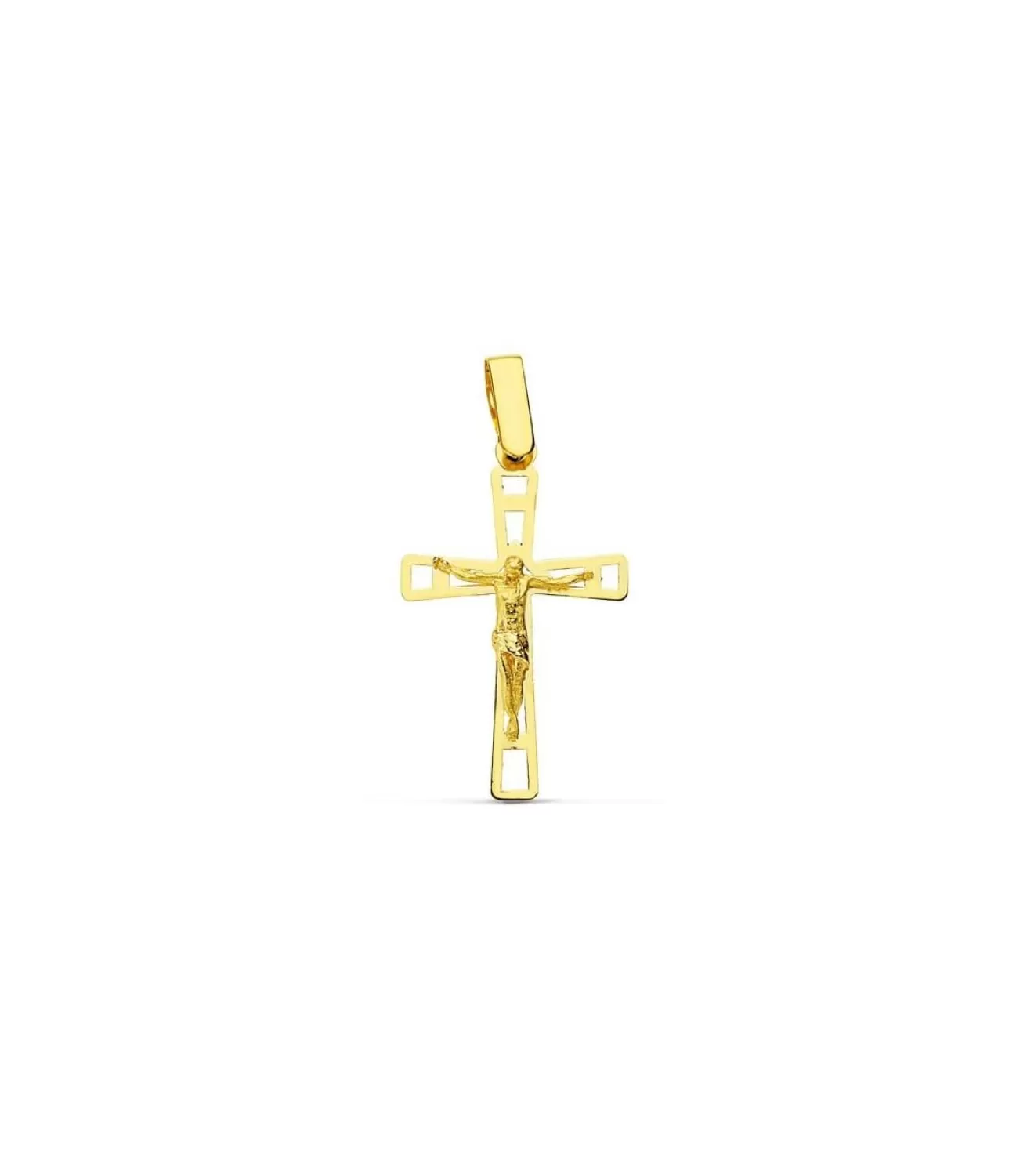 Cruz Cristo Calada 18 Ktes<Alda Joyeros Flash Sale