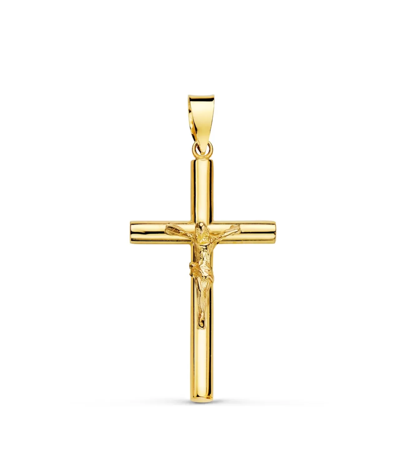 Cruz Cristo Lisa 18 Ktes 25Mm<Alda Joyeros Sale